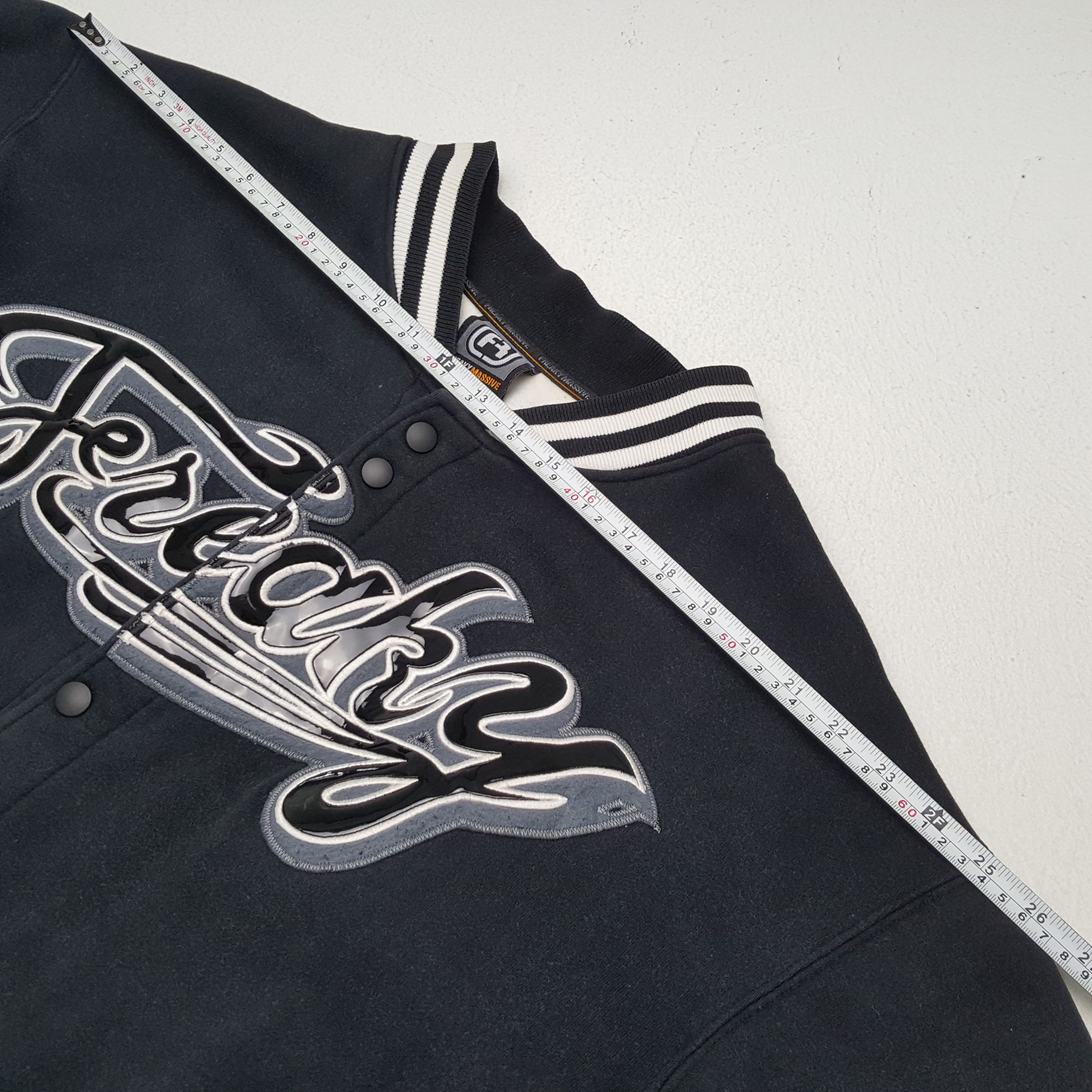 Vintage FREAKY MASSIVE Streetwear Style Varsity Jacket Size US XXL / EU 58 / 5 - 5 Thumbnail
