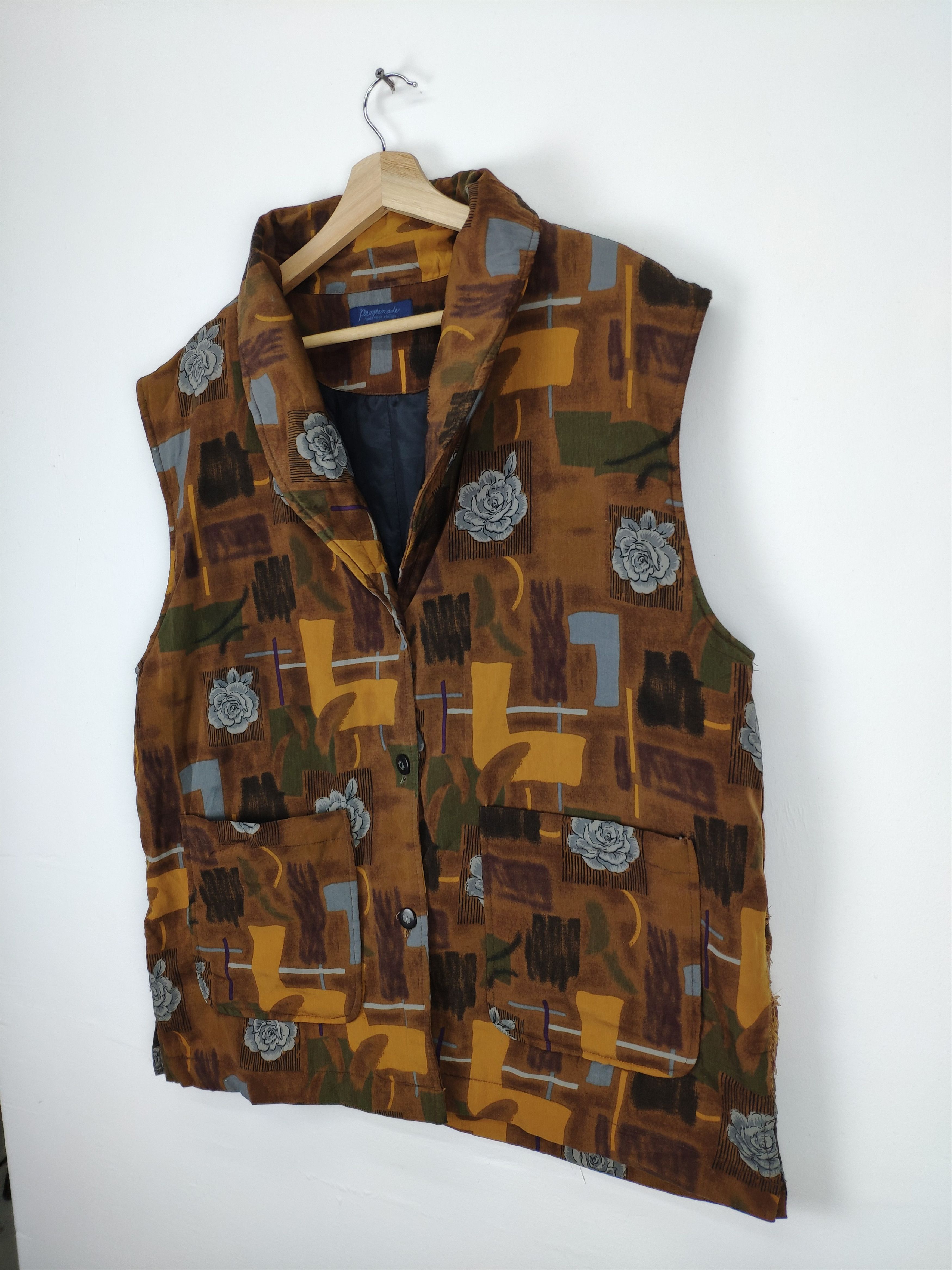 Japanese Brand Vintage Vest Art Abstract Japanese Style Size US L / EU 52-54 / 3 - 2 Thumbnail