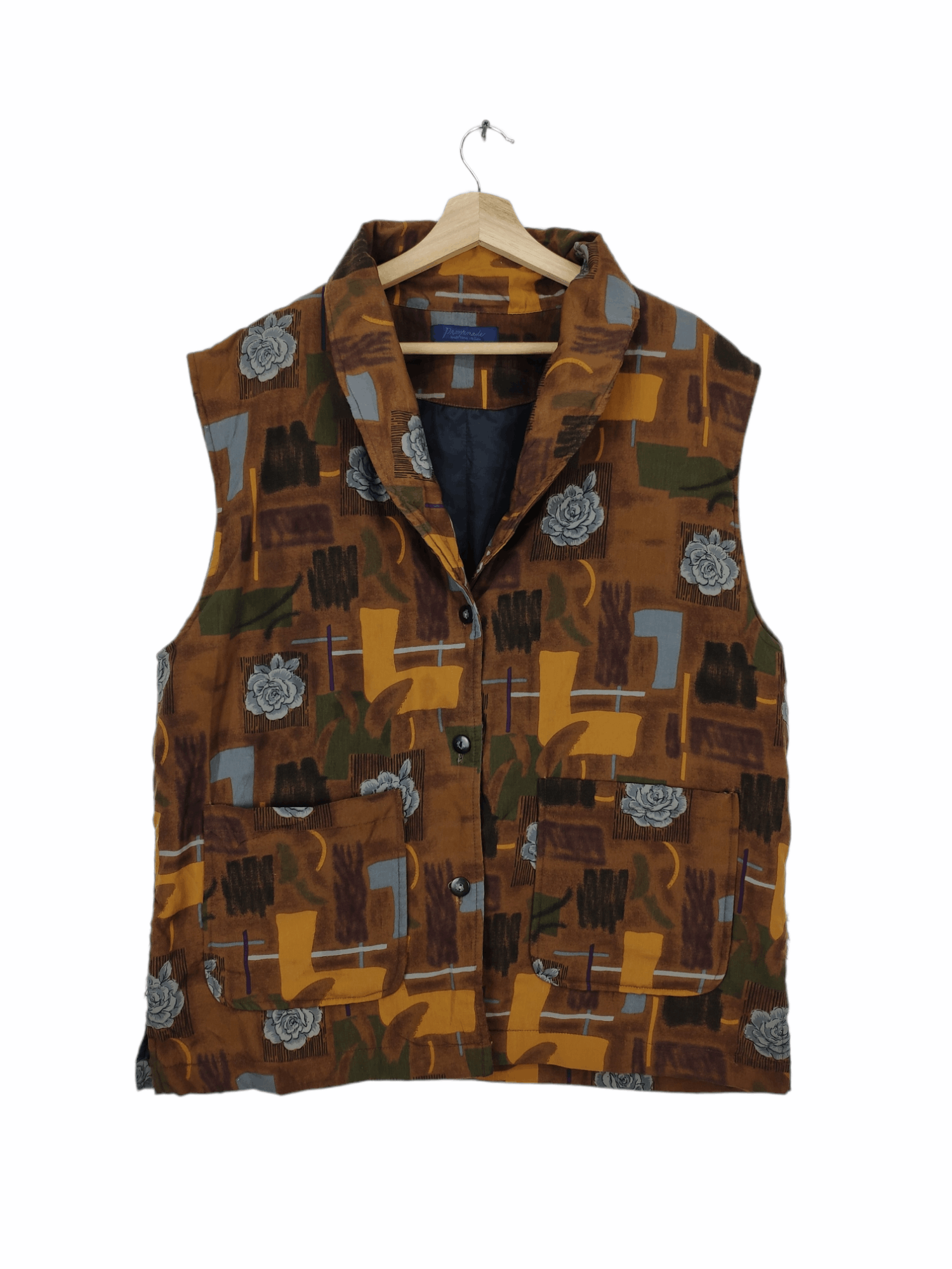 Japanese Brand Vintage Vest Art Abstract Japanese Style Size US L / EU 52-54 / 3 - 1 Thumbnail
