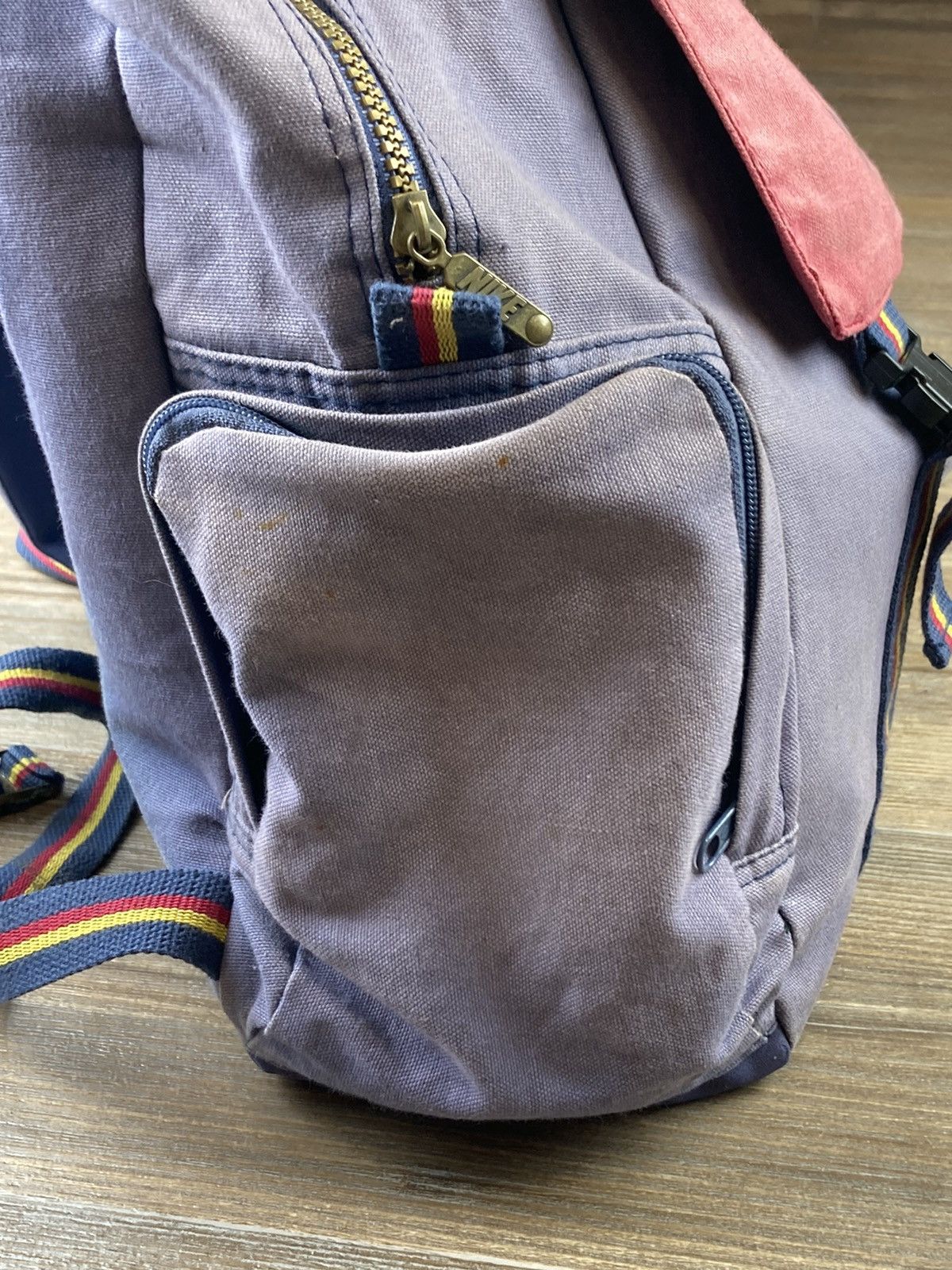 Nike × Vintage Vintage Nike pink/purple backpack bag Size ONE SIZE - 9 Thumbnail