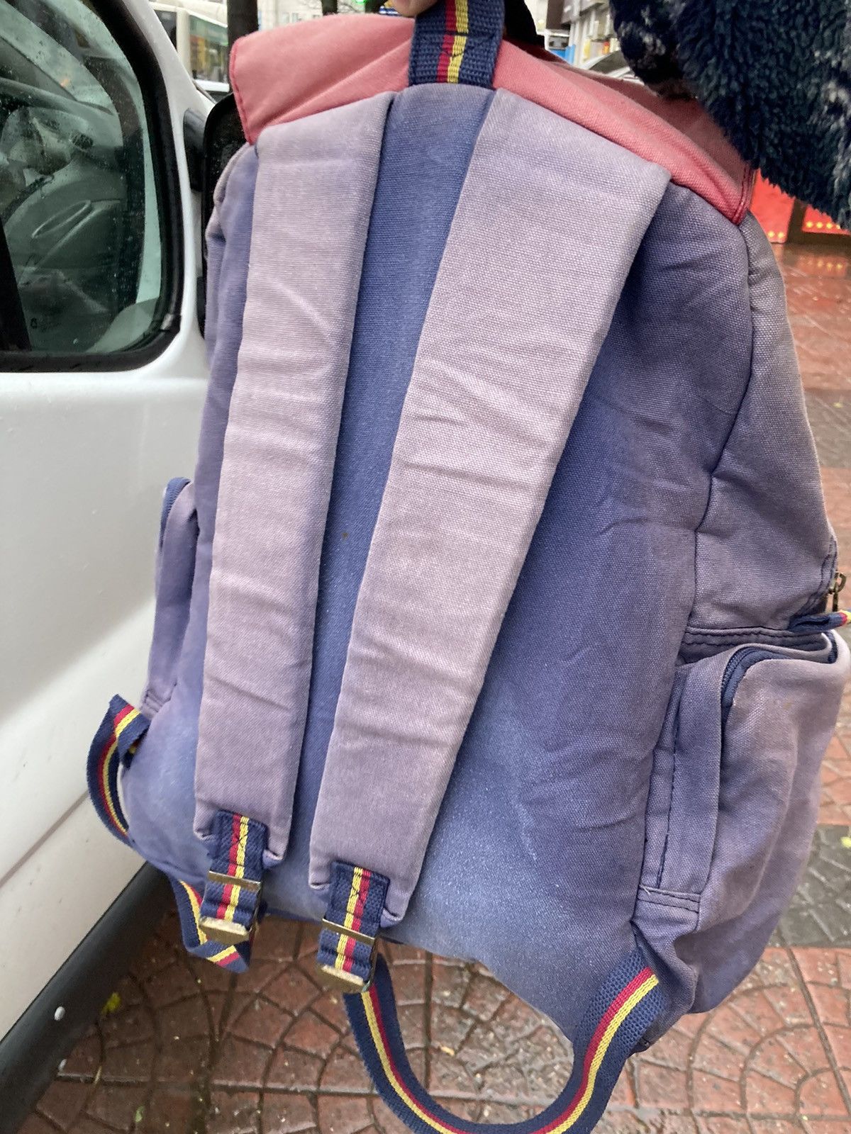 Nike × Vintage Vintage Nike pink/purple backpack bag Size ONE SIZE - 5 Thumbnail