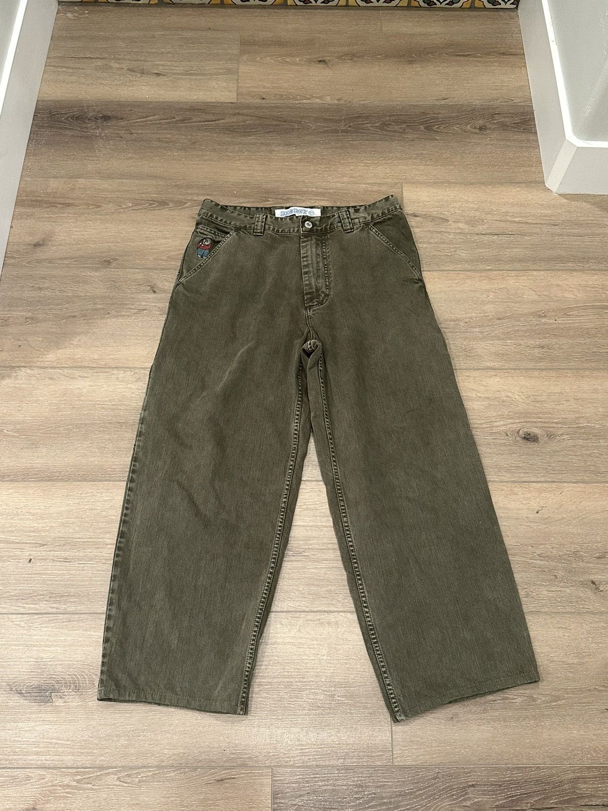 Polar Skate Co. Army green polar big boy carpenter jeans | Grailed