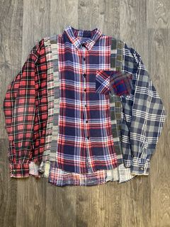 Needles 7 Cuts Zipped Wide Flannel Shirt - Multi – Kith