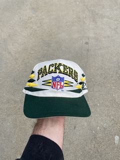 Vintage Nike NFL Pro Line Snapback Hat Green Bay Packers 90’s