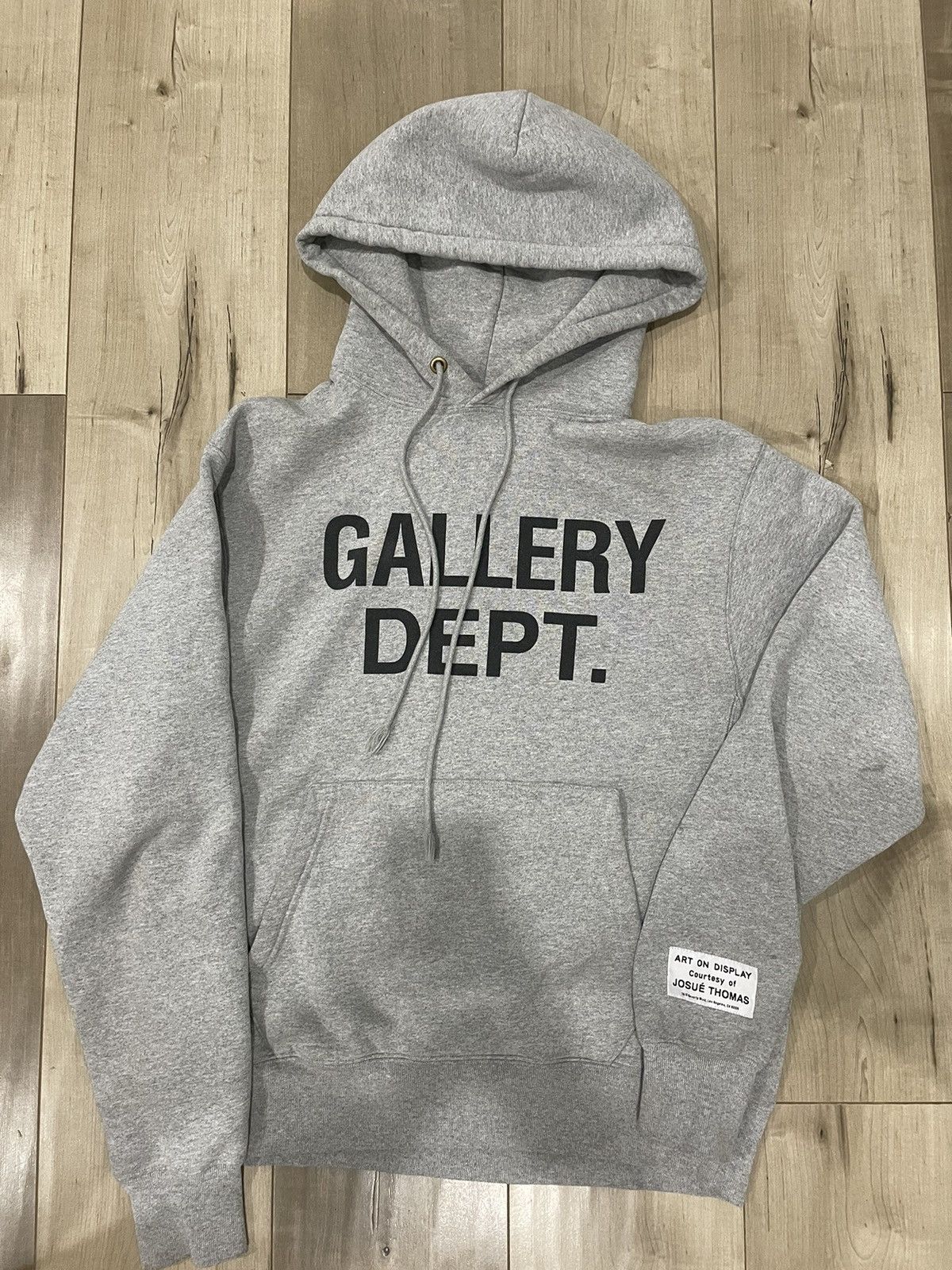 Gallery Dept. Gallery Dept. Grey Center Logo Hoodie | Grailed