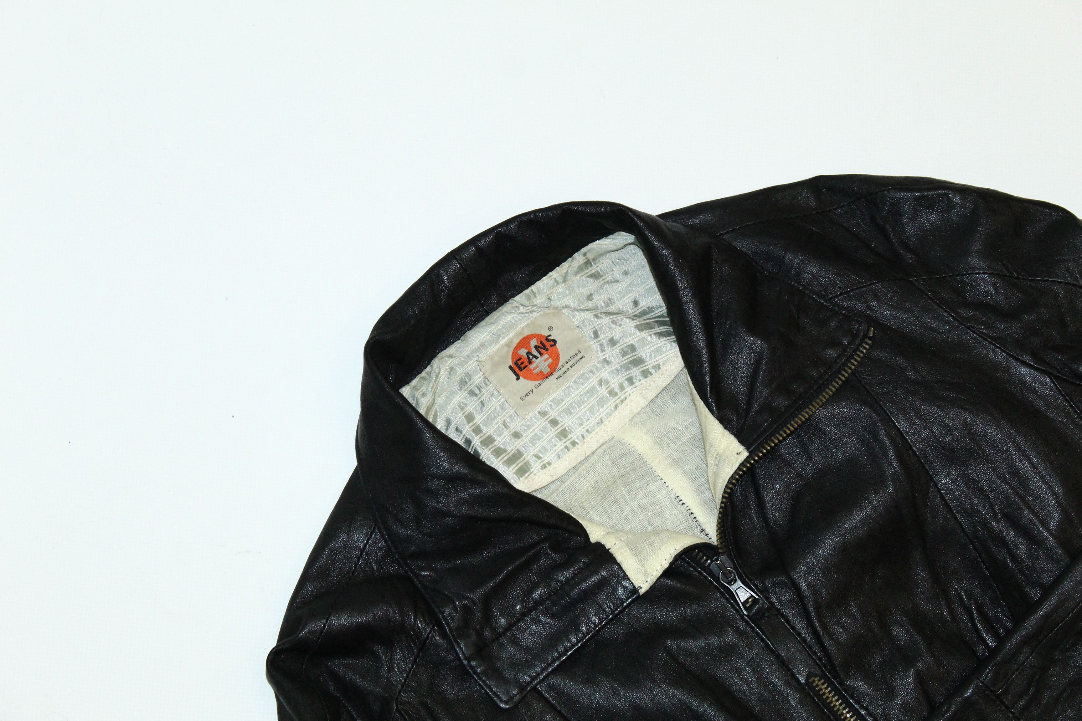 Michiko Koshino London 💥RARE💥 Michiko Koshino x Yen Jeans Goatskin Leather Jacket Size M / US 6-8 / IT 42-44 - 2 Thumbnail