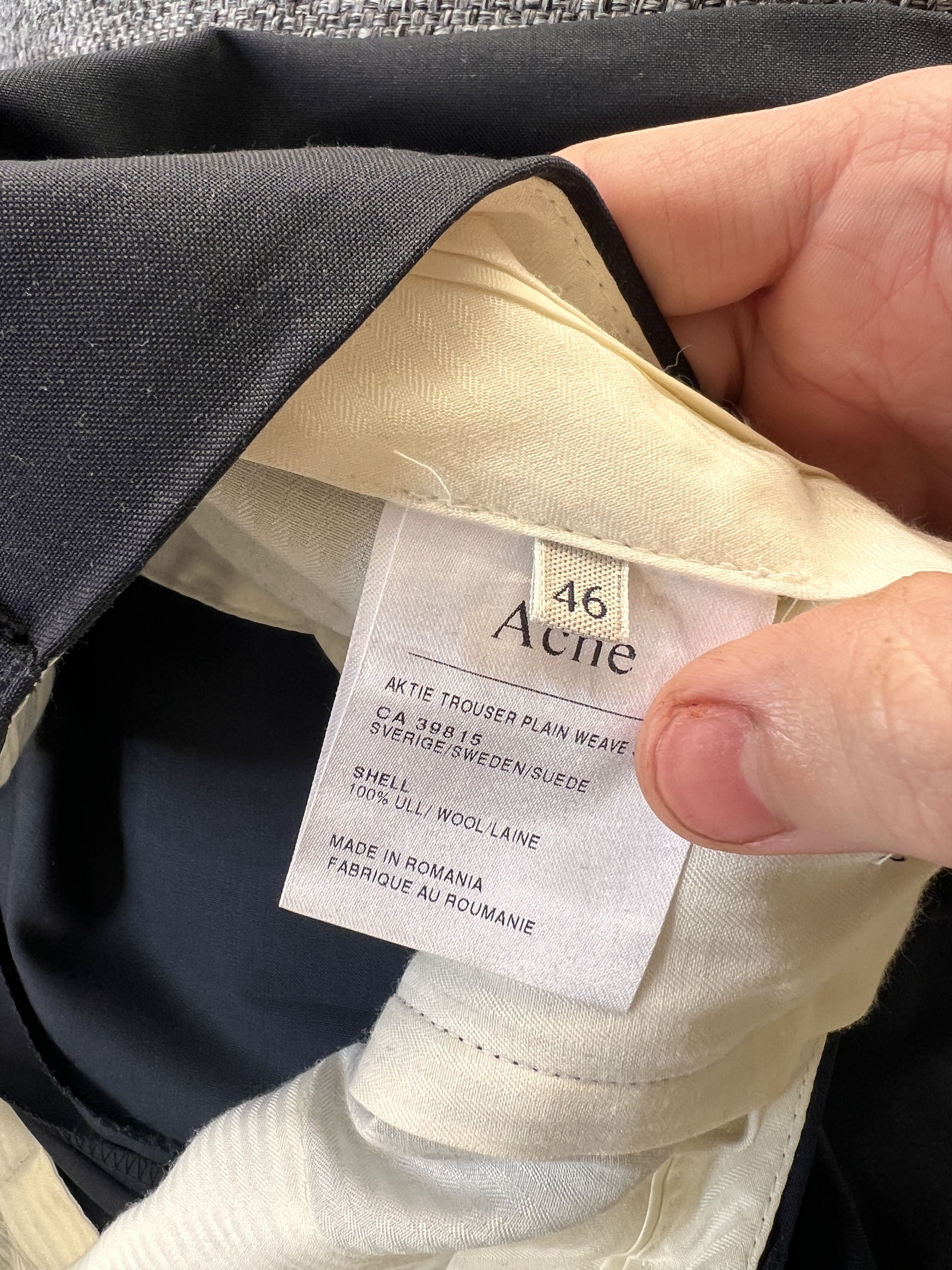 Acne Studios Smart Formal Pants Suit Size US 30 / EU 46 - 4 Thumbnail