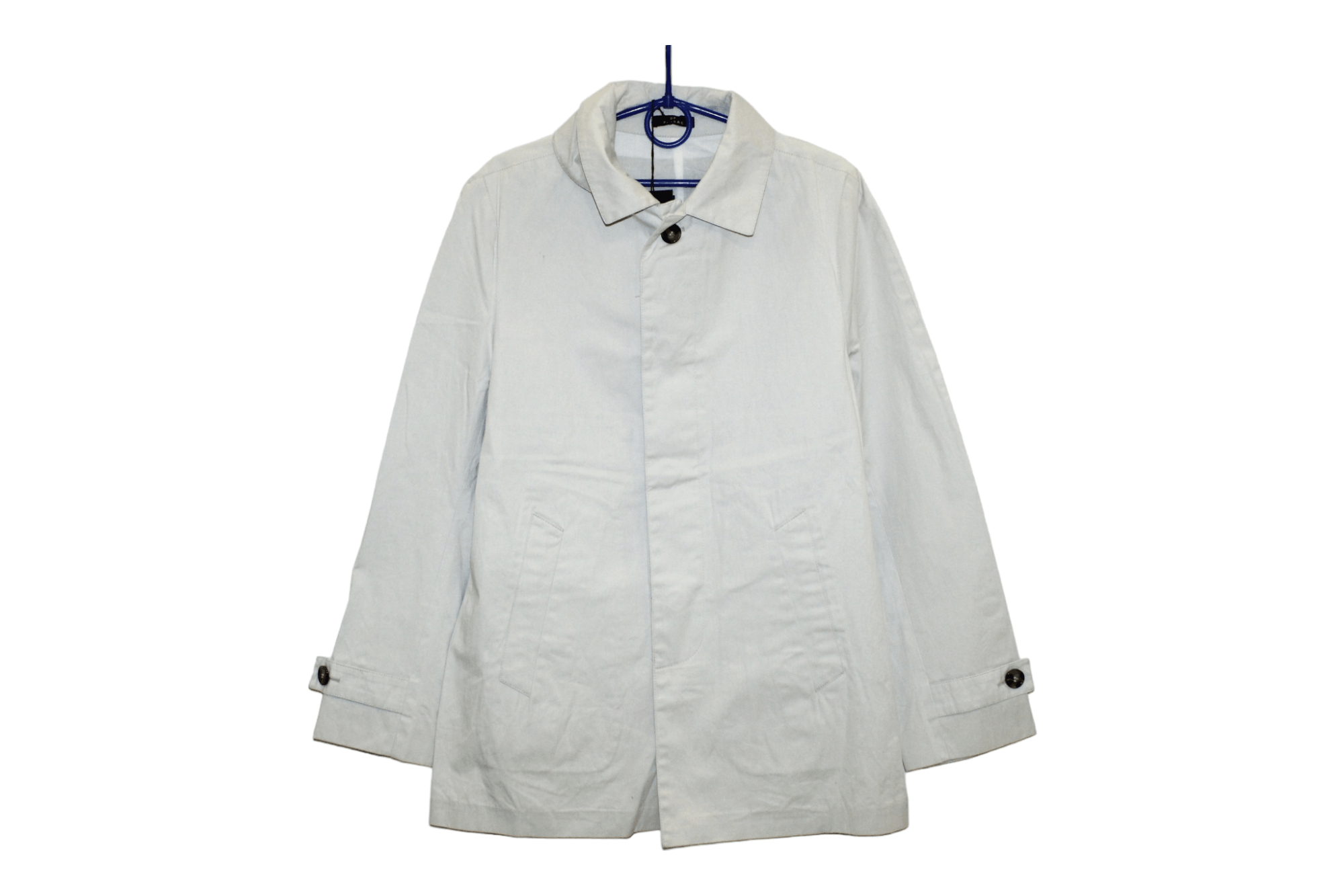 Costume National 💥Limonta selection pour De Fursac Solid Classic Trench Coat Size US S / EU 44-46 / 1 - 1 Thumbnail