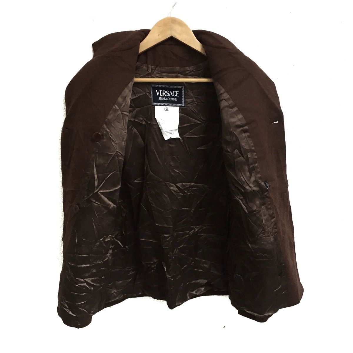 Versace × Versace Jeans Couture VERSACE Jeans Couture Luxury Brand Wool Blazer Coat Jacket Size 34R - 4 Thumbnail