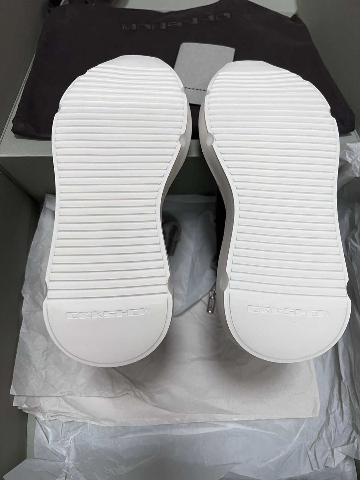 Rick Owens × Rick Owens Drkshdw Rick owens drkshdw jumbo laces ramones abstract sneakers Size US 7.5 / IT 37.5 - 12 Thumbnail