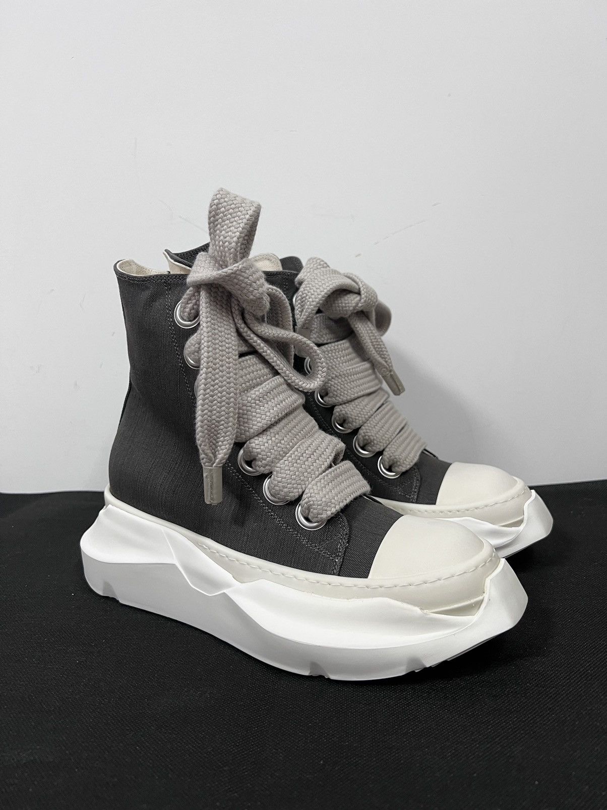 Rick Owens × Rick Owens Drkshdw Rick owens drkshdw jumbo laces ramones abstract sneakers Size US 7.5 / IT 37.5 - 6 Thumbnail