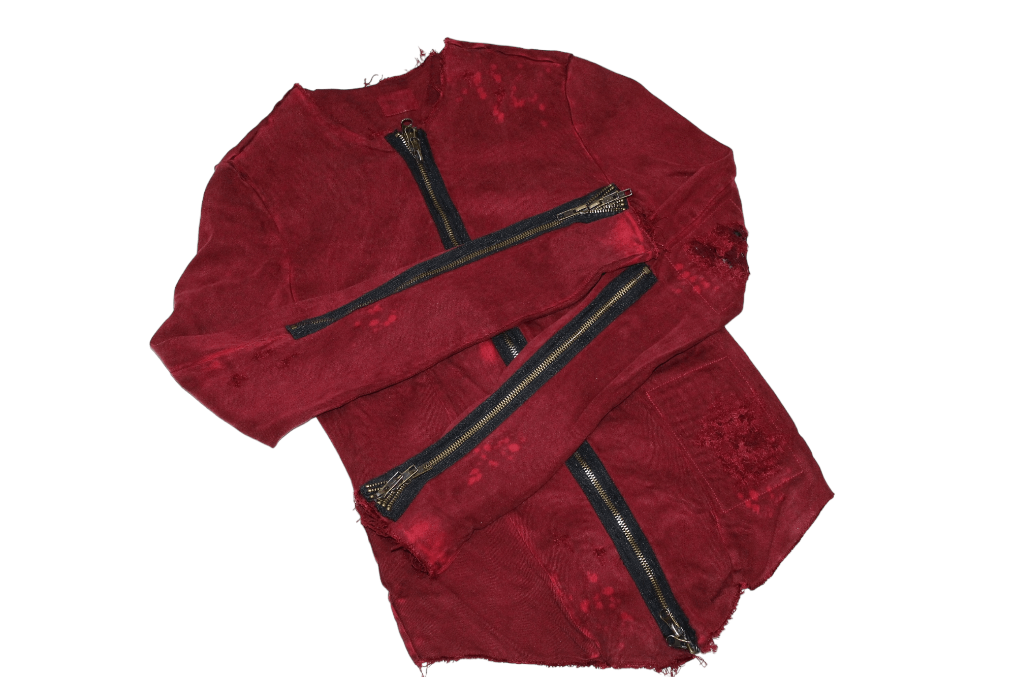 Seditionaries VTG🔥HUDSON seditionaries distressed multi zippers jacket Size US S / EU 44-46 / 1 - 2 Thumbnail