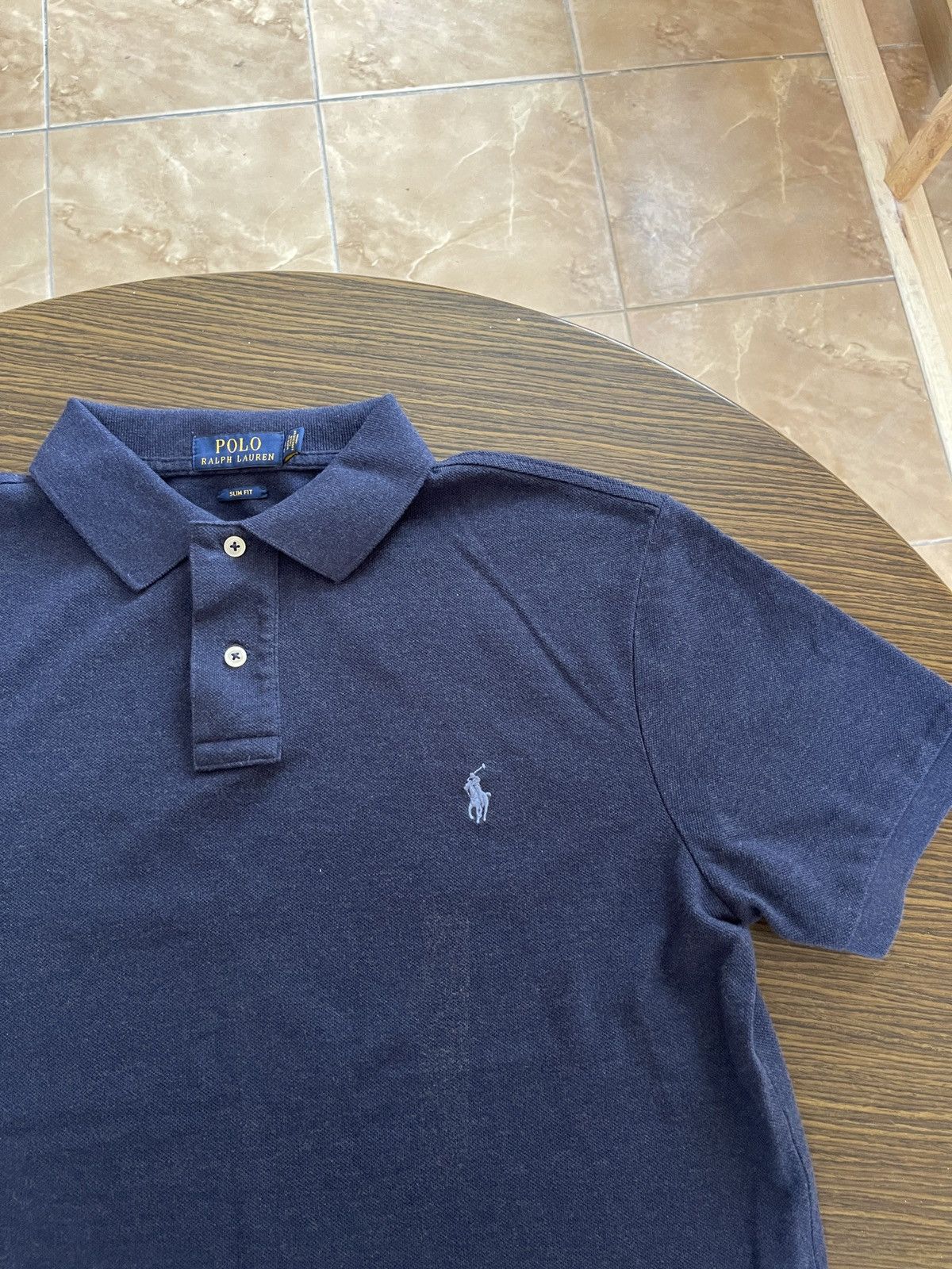 Polo Ralph Lauren Polo Ralph Lauren blue basic polo tee shirt Size US L / EU 52-54 / 3 - 6 Thumbnail