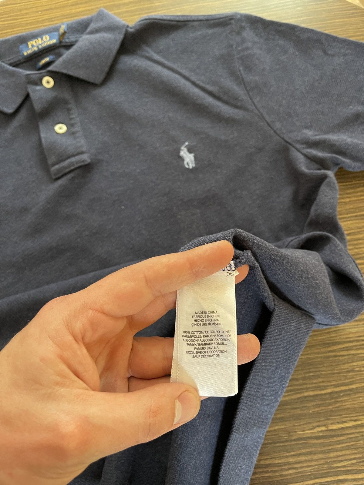 Polo Ralph Lauren Polo Ralph Lauren blue basic polo tee shirt Size US L / EU 52-54 / 3 - 12 Thumbnail