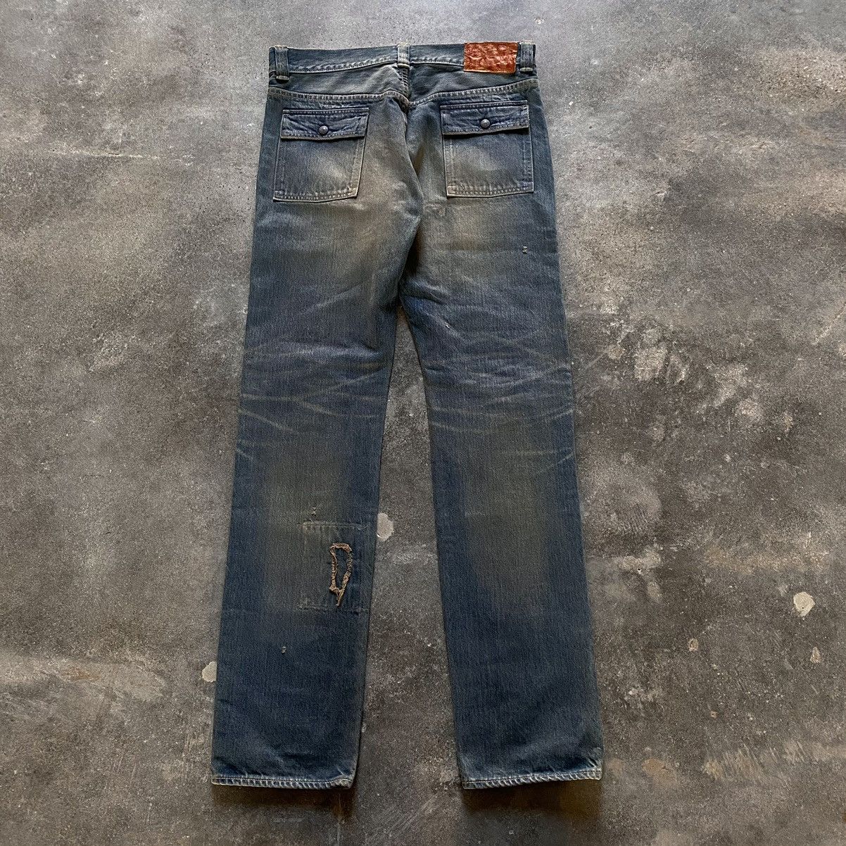 Kapital Kapital light wash cargo pocket denim Size US 33 - 3 Thumbnail
