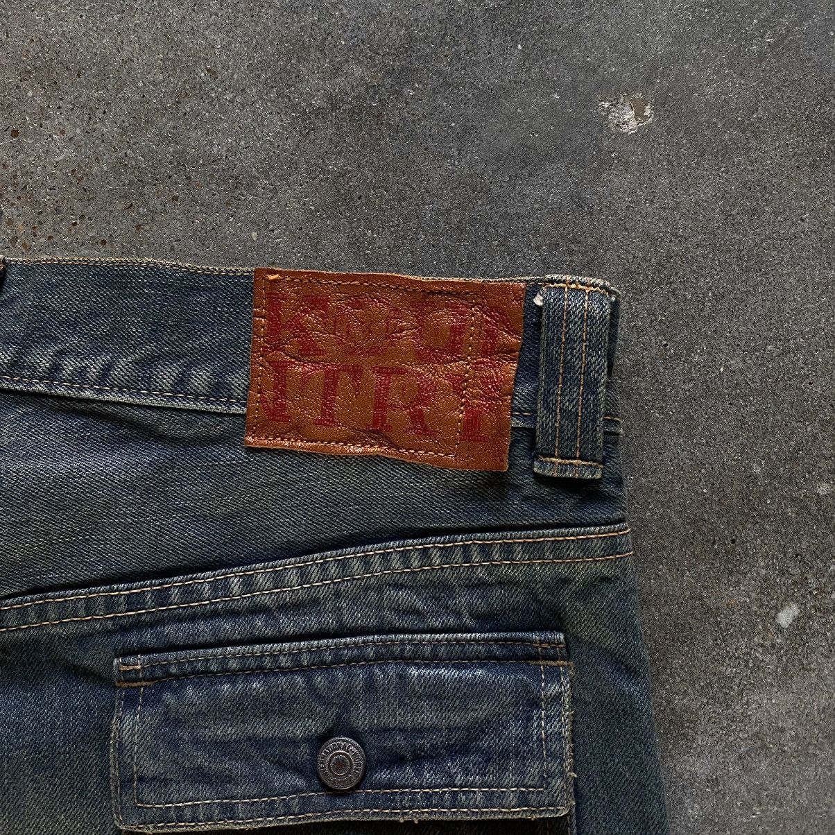 Kapital Kapital light wash cargo pocket denim Size US 33 - 4 Thumbnail