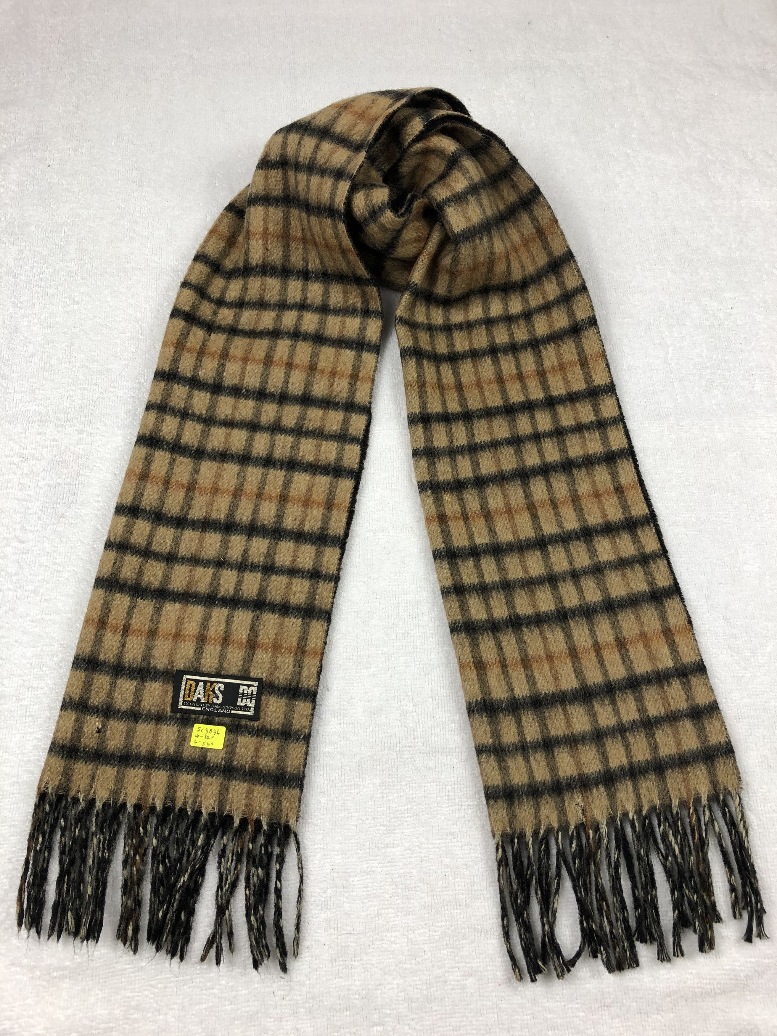 DAKS Daks London Wool Scarf / Muffler / Neckwear Size ONE SIZE - 1 Thumbnail
