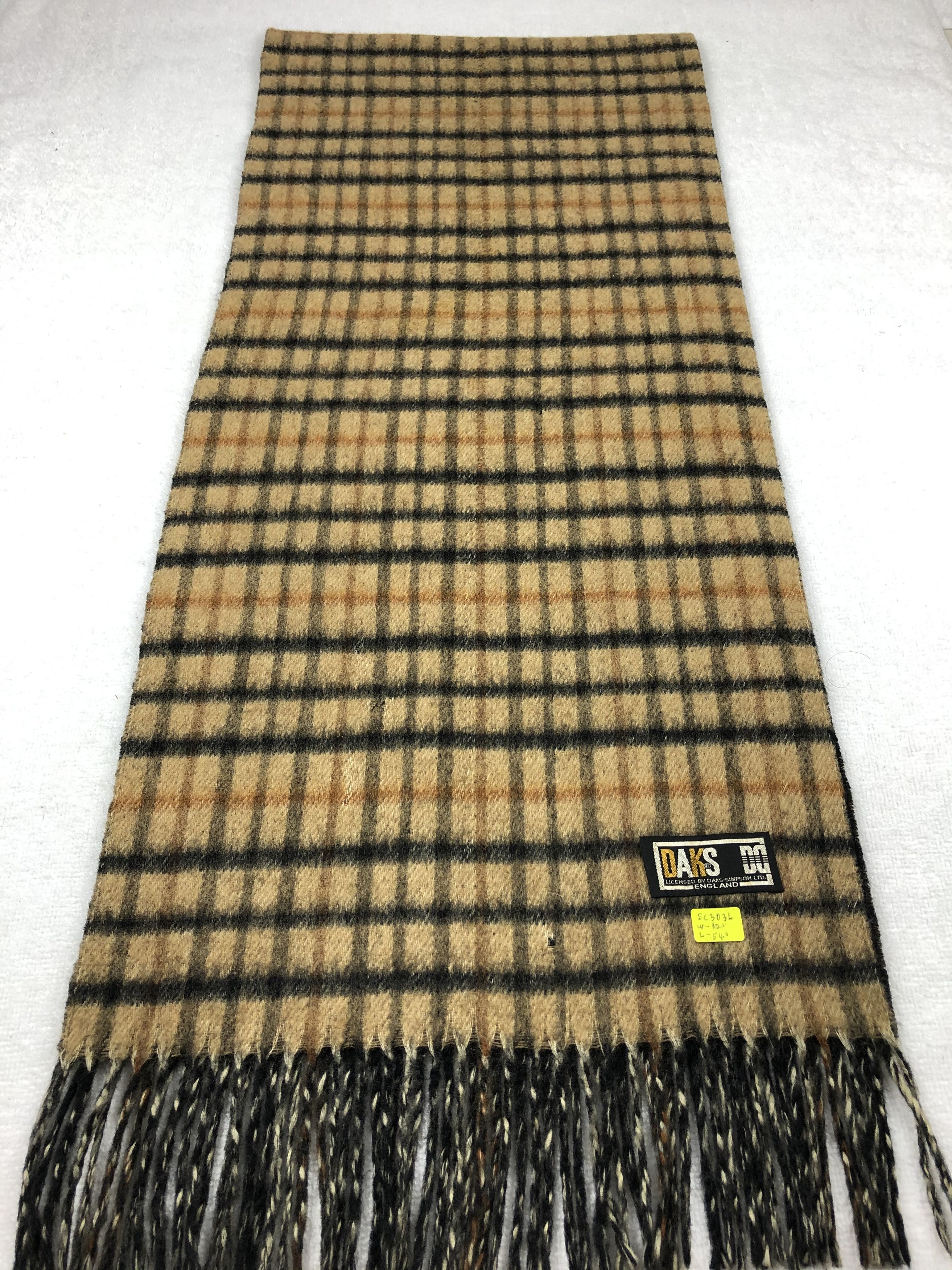 DAKS Daks London Wool Scarf / Muffler / Neckwear Size ONE SIZE - 2 Thumbnail