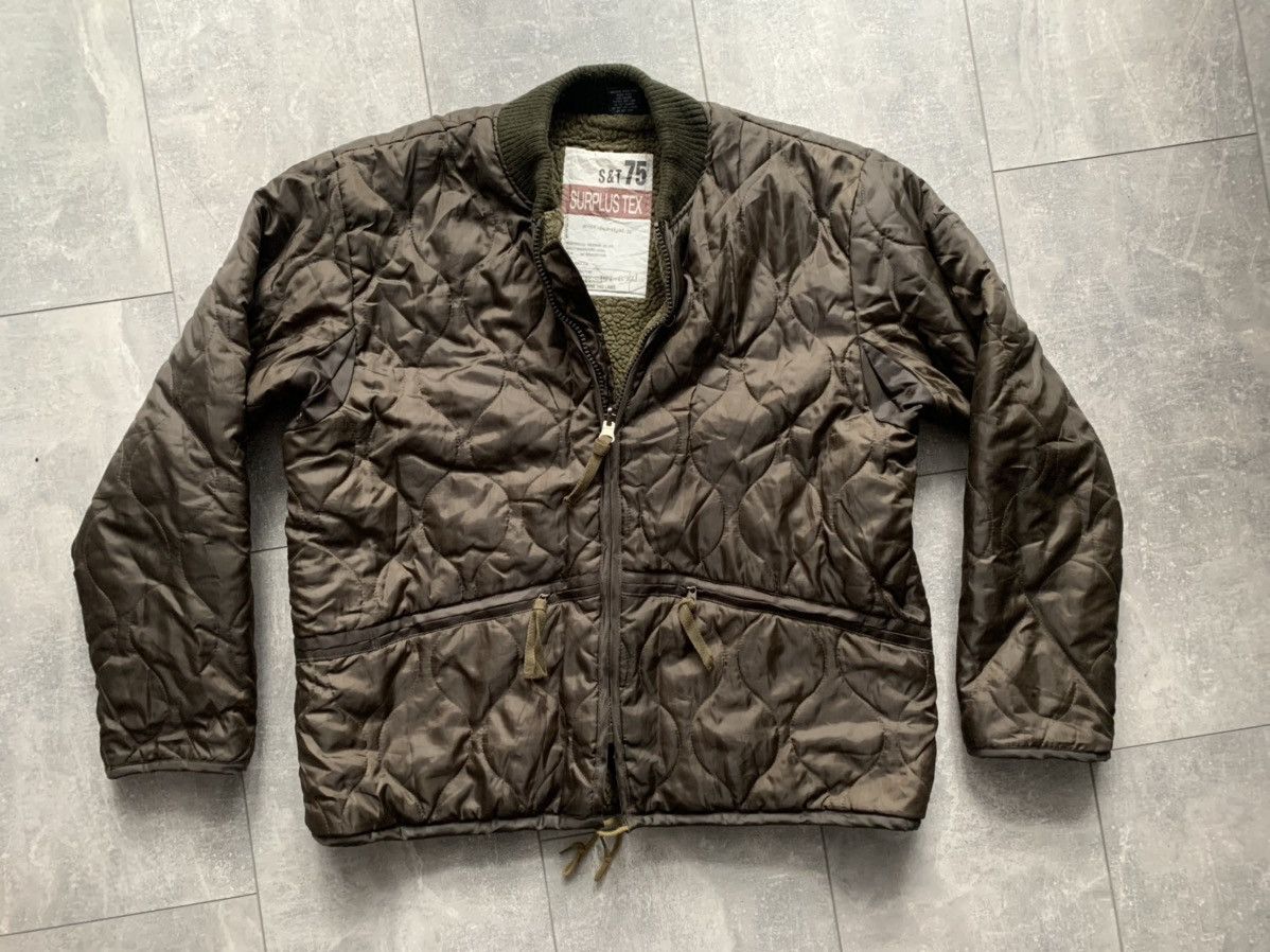 Other Surplus vintage khaki bomber usaf jacket military lining Size US XL / EU 56 / 4 - 1 Thumbnail