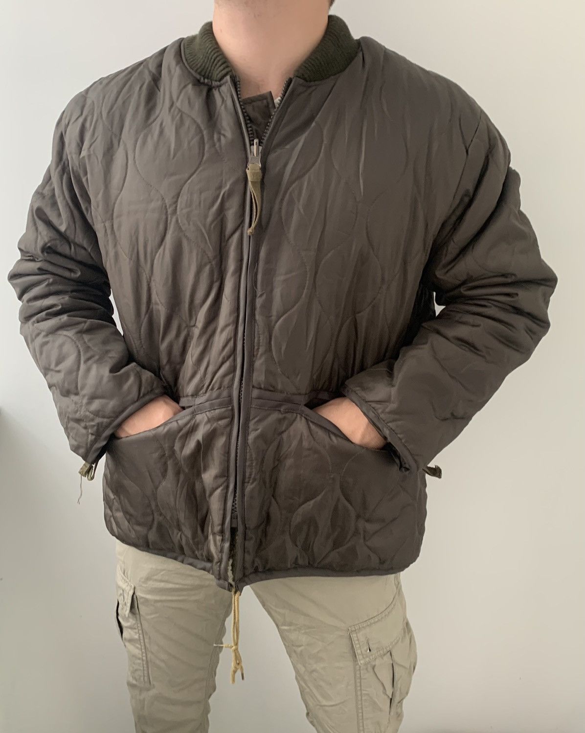 Other Surplus vintage khaki bomber usaf jacket military lining Size US XL / EU 56 / 4 - 10 Thumbnail