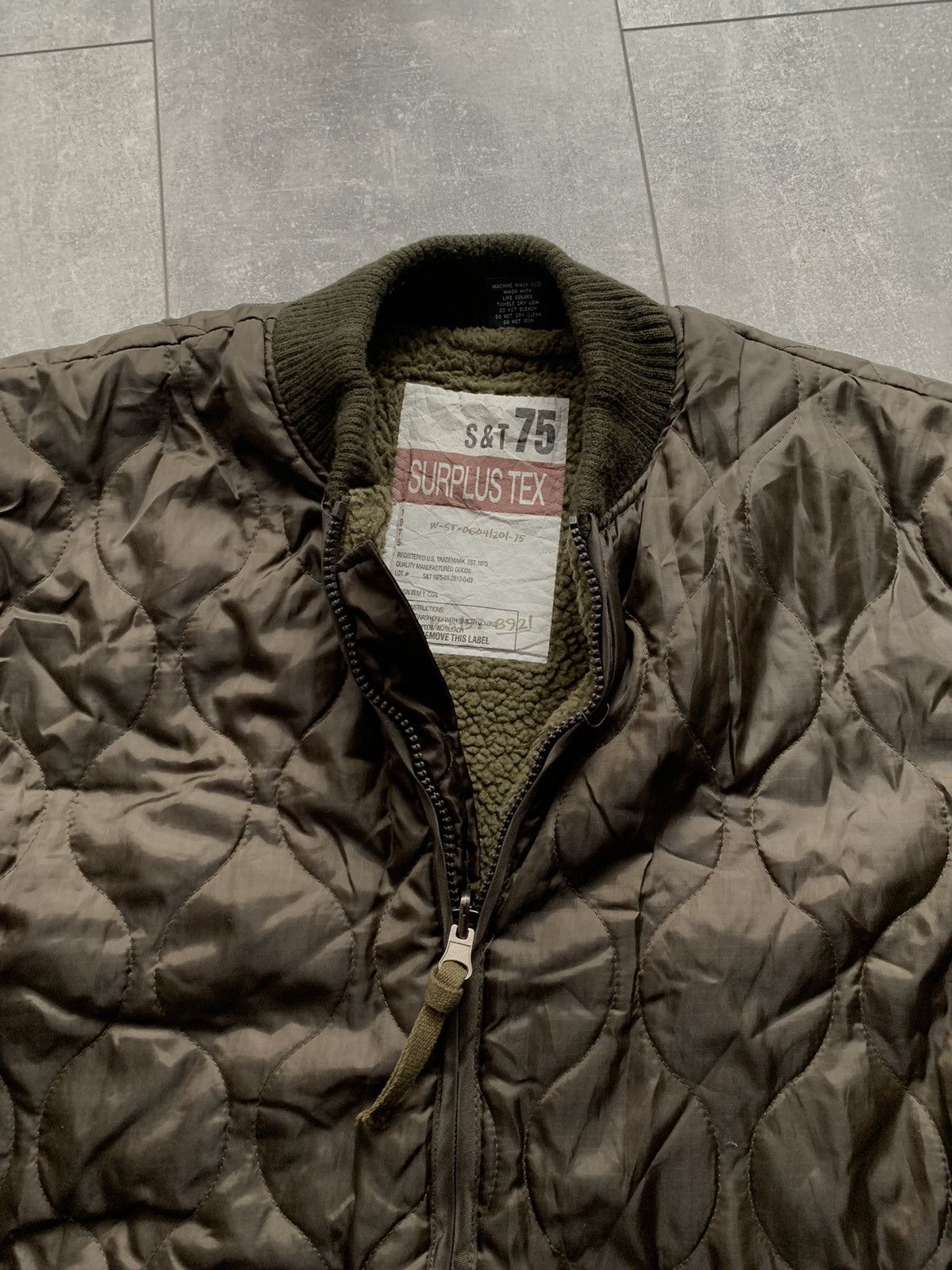 Other Surplus vintage khaki bomber usaf jacket military lining Size US XL / EU 56 / 4 - 5 Thumbnail