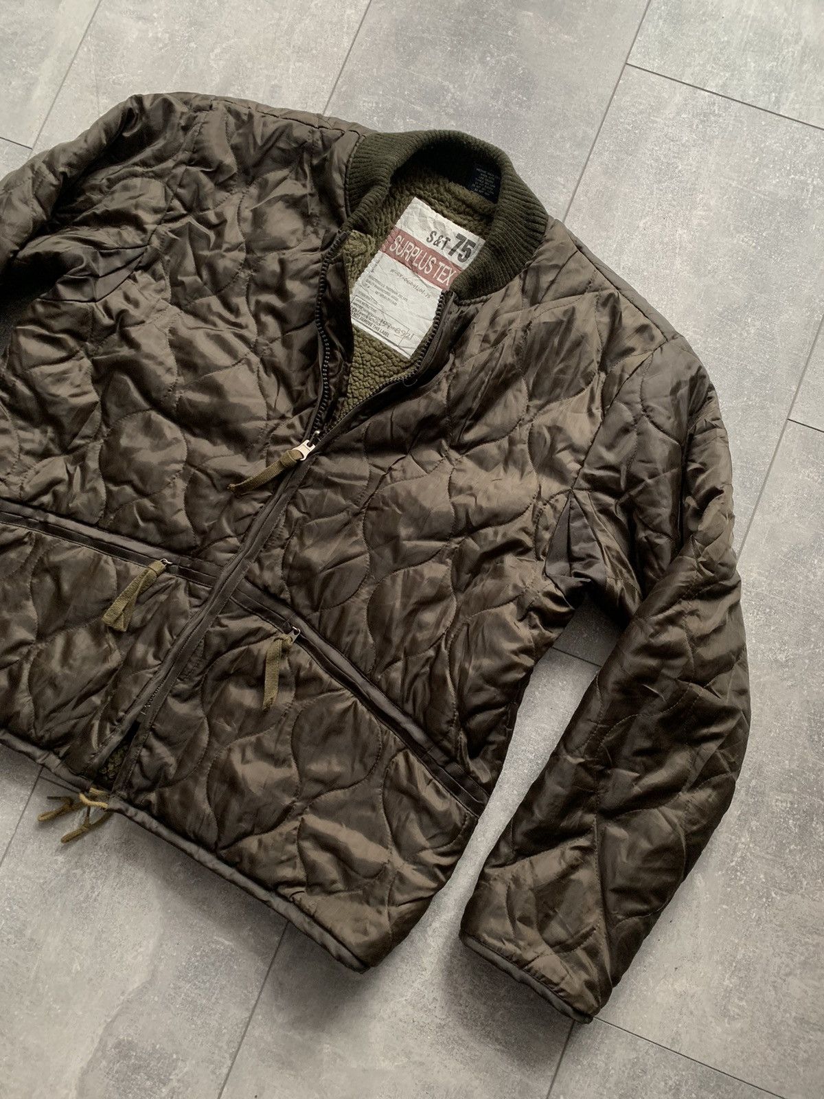 Other Surplus vintage khaki bomber usaf jacket military lining Size US XL / EU 56 / 4 - 4 Thumbnail