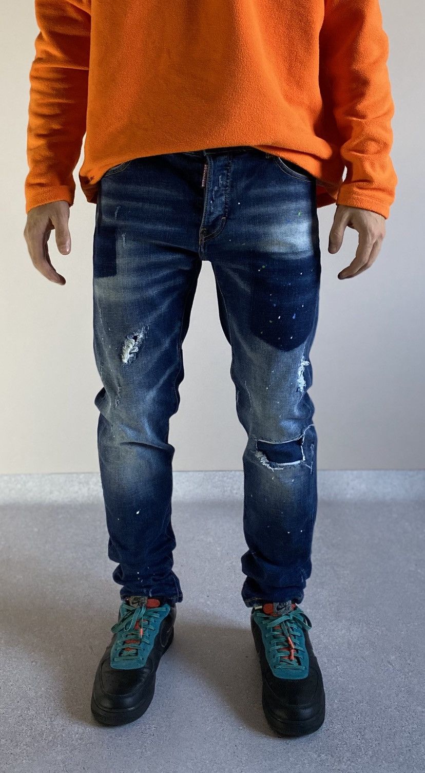 🇨🇦 Dsquared2 🇮🇹 Distressed Slim Denim Jeans