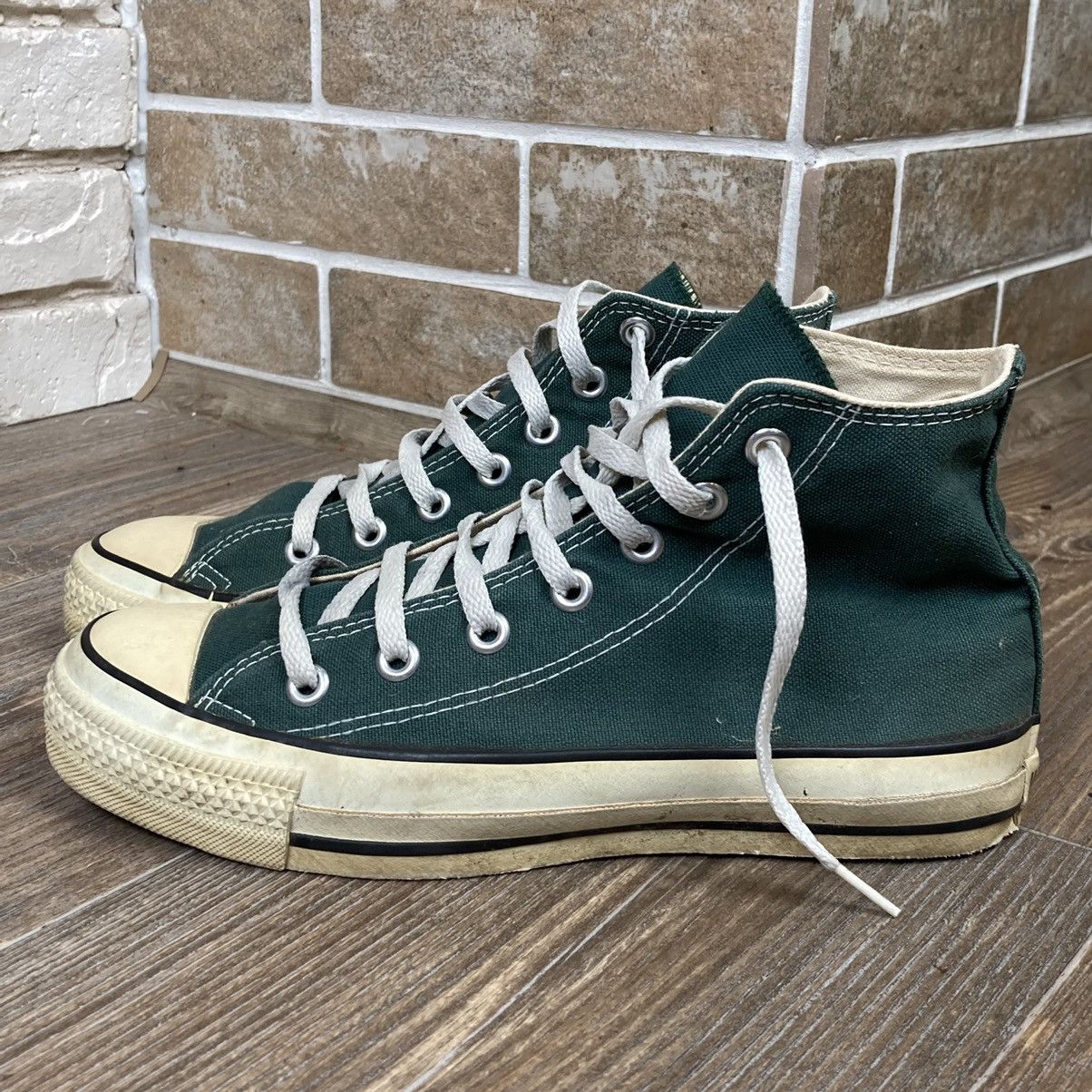 Converse Vintage Converse chuck Taylor Made in USA green sneakers Size US 6.5 / EU 39-40 - 4 Thumbnail