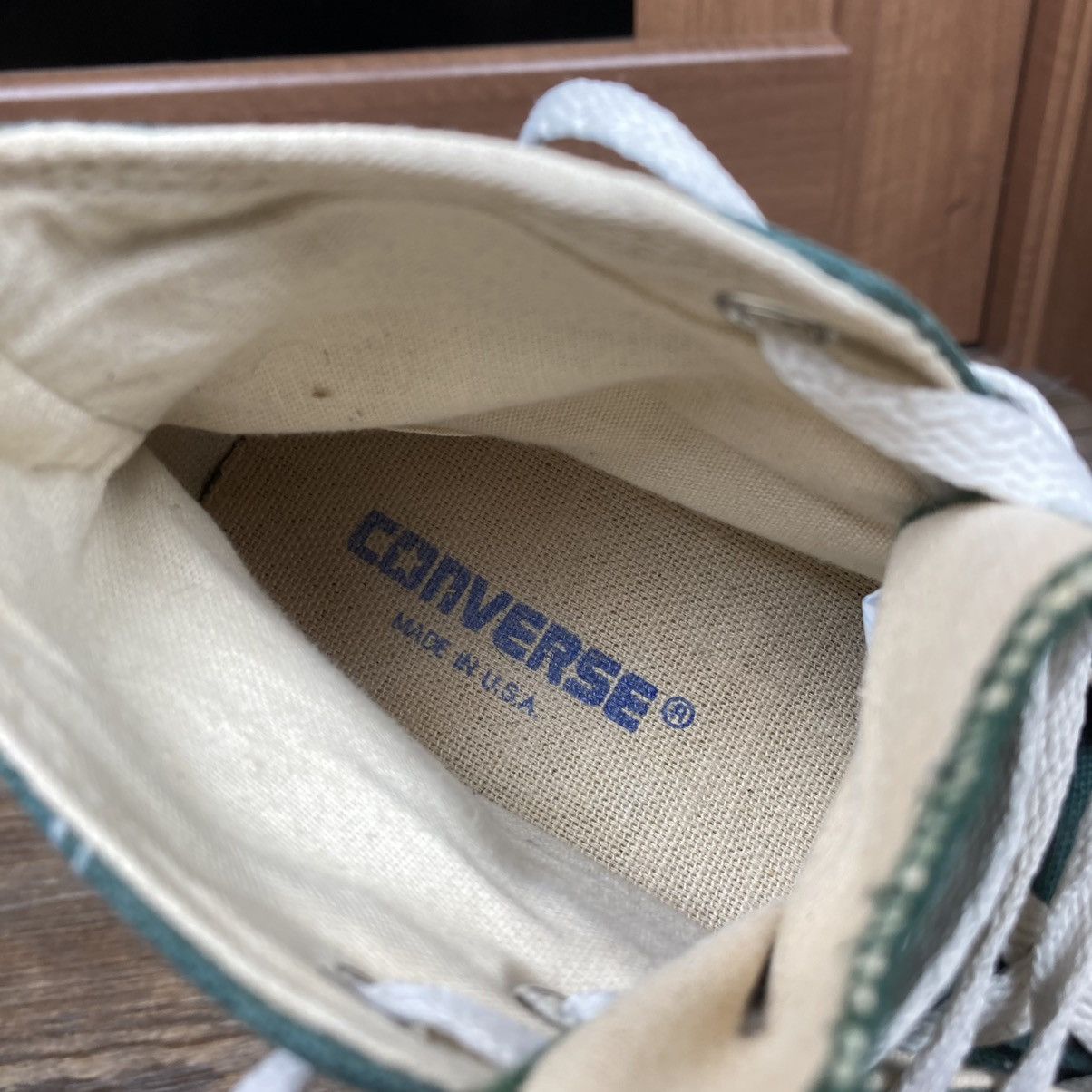 Converse Vintage Converse chuck Taylor Made in USA green sneakers Size US 6.5 / EU 39-40 - 10 Thumbnail
