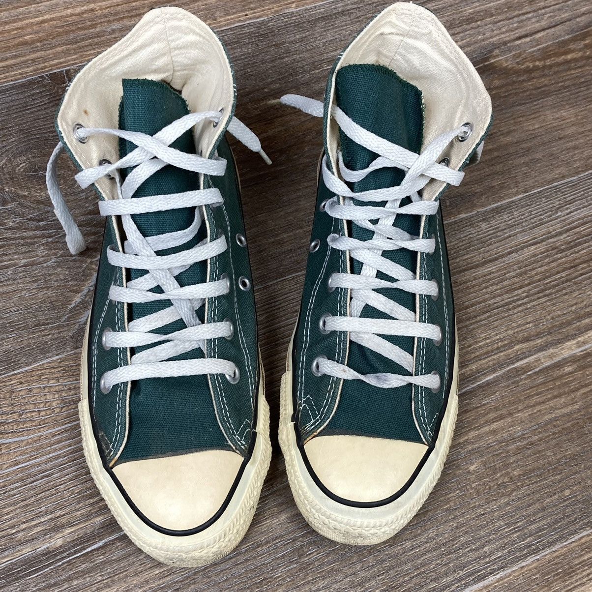 Converse Vintage Converse chuck Taylor Made in USA green sneakers Size US 6.5 / EU 39-40 - 1 Thumbnail