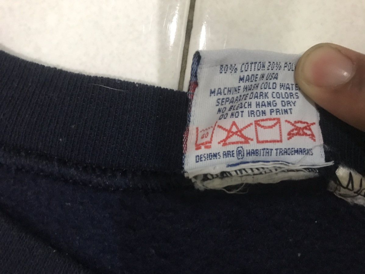 Habitat 🔥Vintage🔥 90's Habitat Classic Logo Sweatshirt Made In USA Size US L / EU 52-54 / 3 - 7 Thumbnail