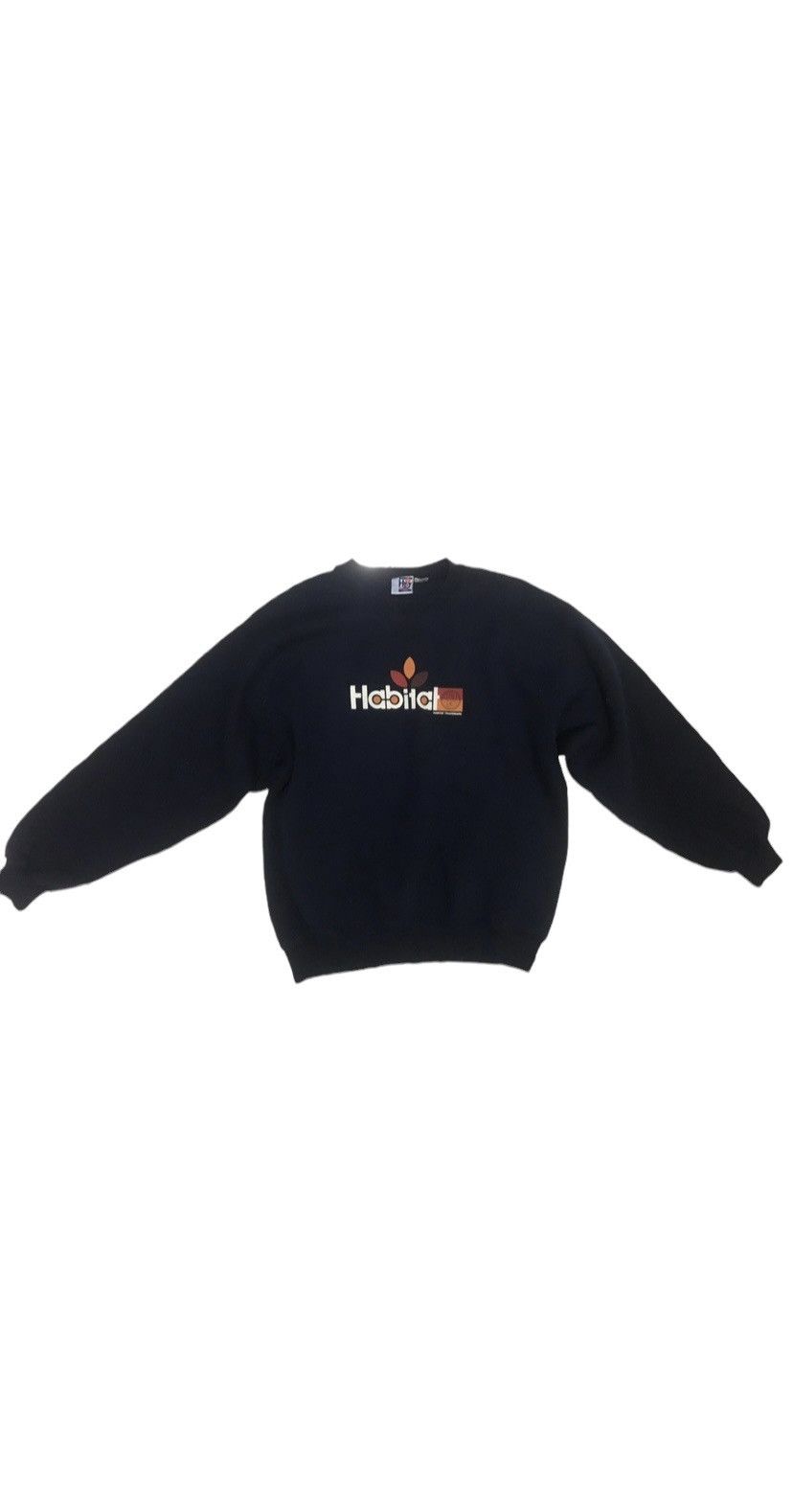 Habitat 🔥Vintage🔥 90's Habitat Classic Logo Sweatshirt Made In USA Size US L / EU 52-54 / 3 - 1 Thumbnail