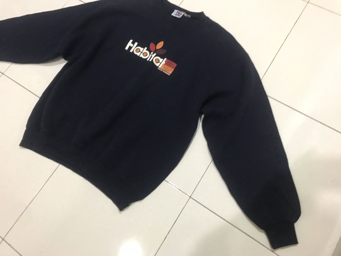 Habitat 🔥Vintage🔥 90's Habitat Classic Logo Sweatshirt Made In USA Size US L / EU 52-54 / 3 - 4 Thumbnail