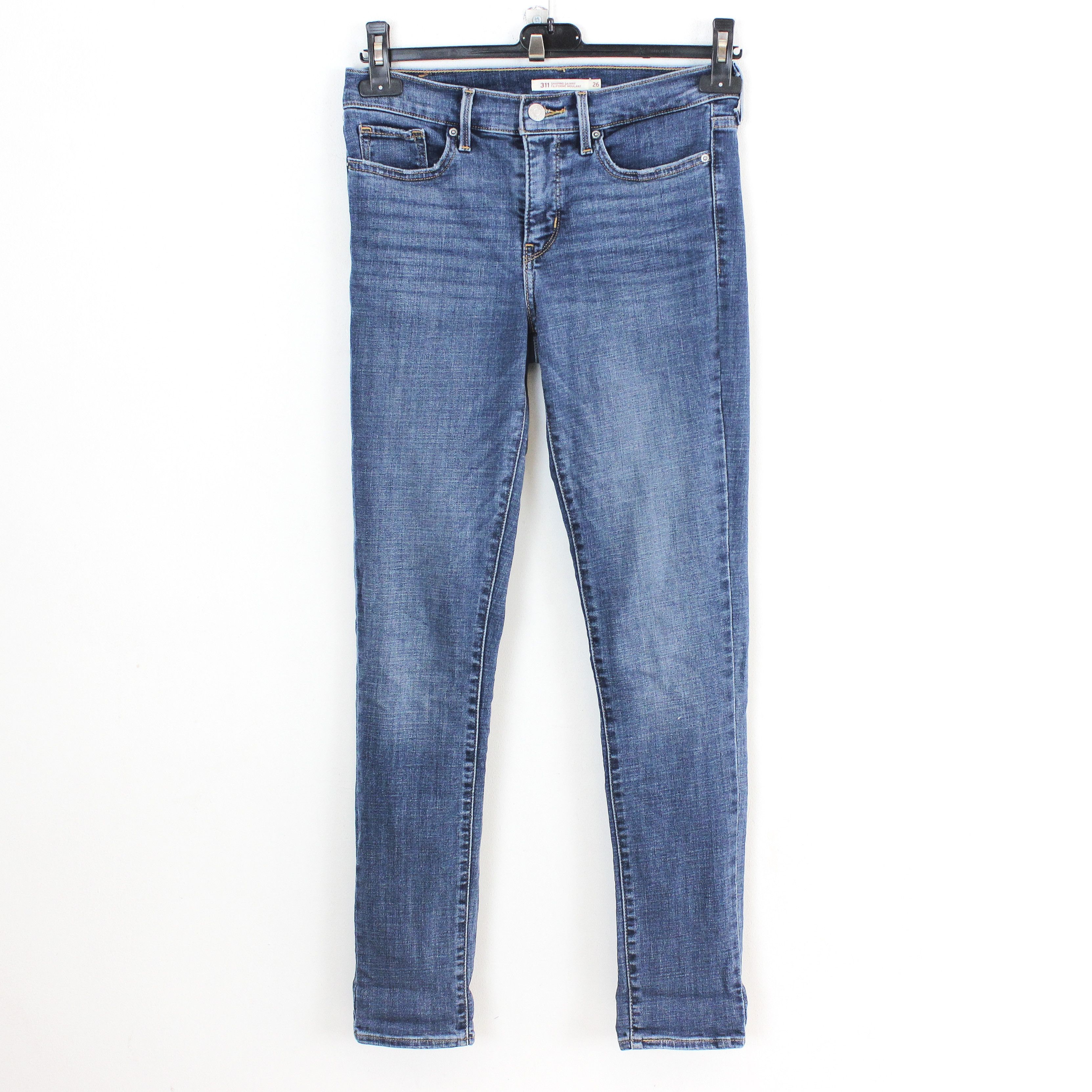Levi's 311 Womens W26 L32 Shaping Skinny Jeans Denim Pants Mid Rise Size 26" / US 2 / IT 38 - 1 Thumbnail