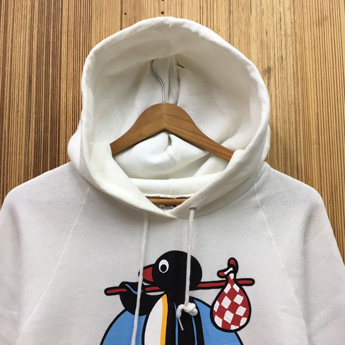 Cartoon Network × Fruit Of The Loom Pingu Cartoon Vintage Hoodie Size US M / EU 48-50 / 2 - 3 Thumbnail