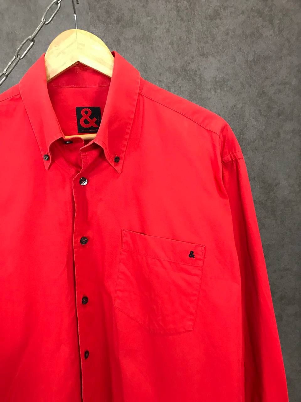 Dolce & Gabbana D&G Dolce & Gabbana luxury red shirt Size US L / EU 52-54 / 3 - 2 Thumbnail