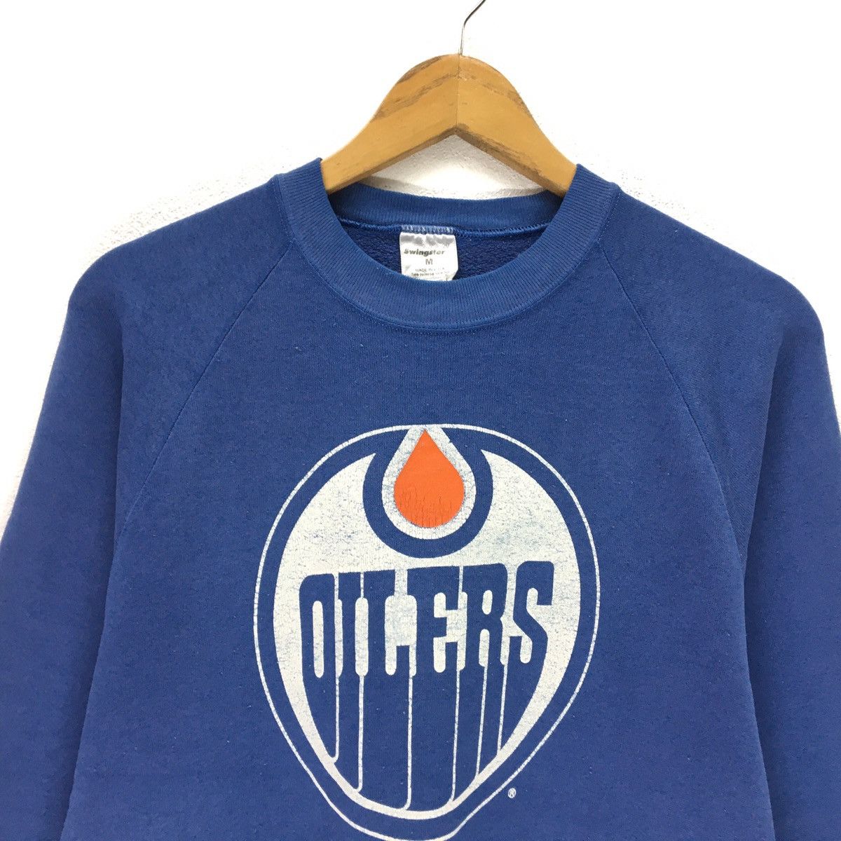 NHL × Vintage Vintage Edmonton Oilers NHL Crewneck Sweatshirt Size US S / EU 44-46 / 1 - 5 Thumbnail