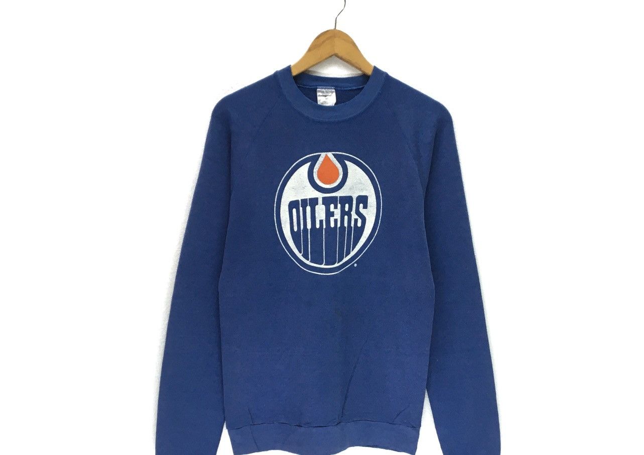 NHL × Vintage Vintage Edmonton Oilers NHL Crewneck Sweatshirt Size US S / EU 44-46 / 1 - 2 Thumbnail