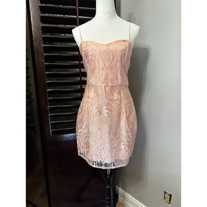 Area Area Sheath Dress Floral Lined Mini Sweetheart Neck L New Grailed