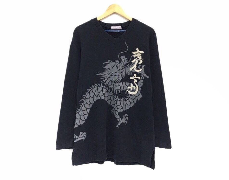 Designer × Japanese Brand × Kansai Yamamoto KANSAI YAMAMOTO Sicuro Crewneck Long Sleeve Tee Size US M / EU 48-50 / 2 - 1 Thumbnail