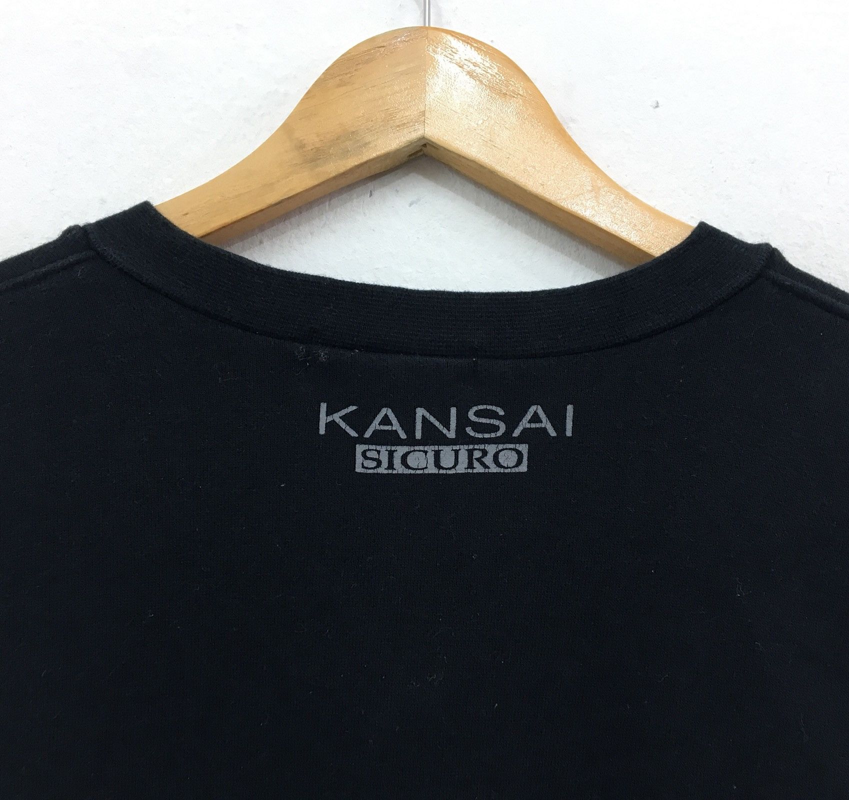 Designer × Japanese Brand × Kansai Yamamoto KANSAI YAMAMOTO Sicuro Crewneck Long Sleeve Tee Size US M / EU 48-50 / 2 - 5 Thumbnail