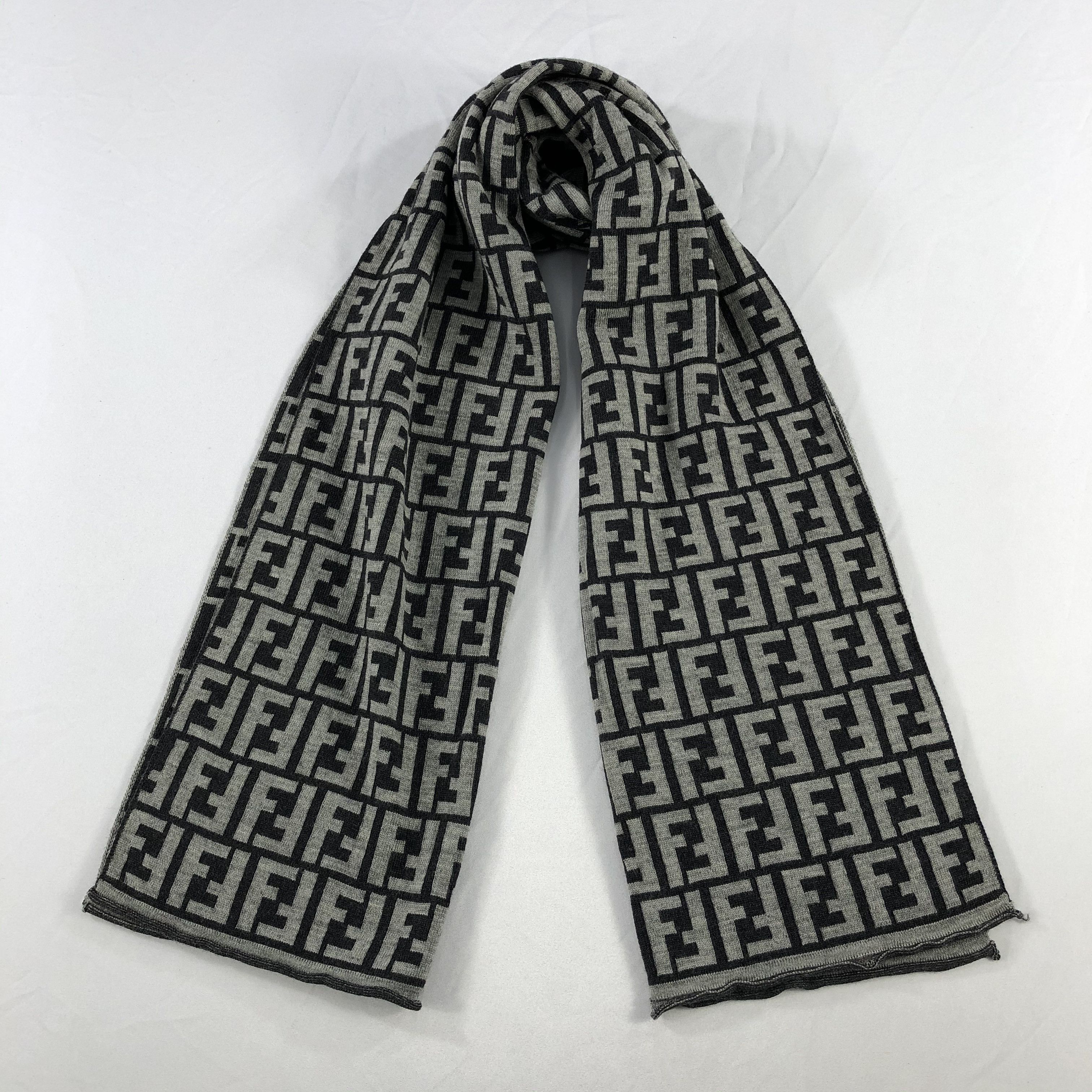 Vintage Vintage Fendi Monogram Scarf Muffler Size ONE SIZE - 1 Thumbnail