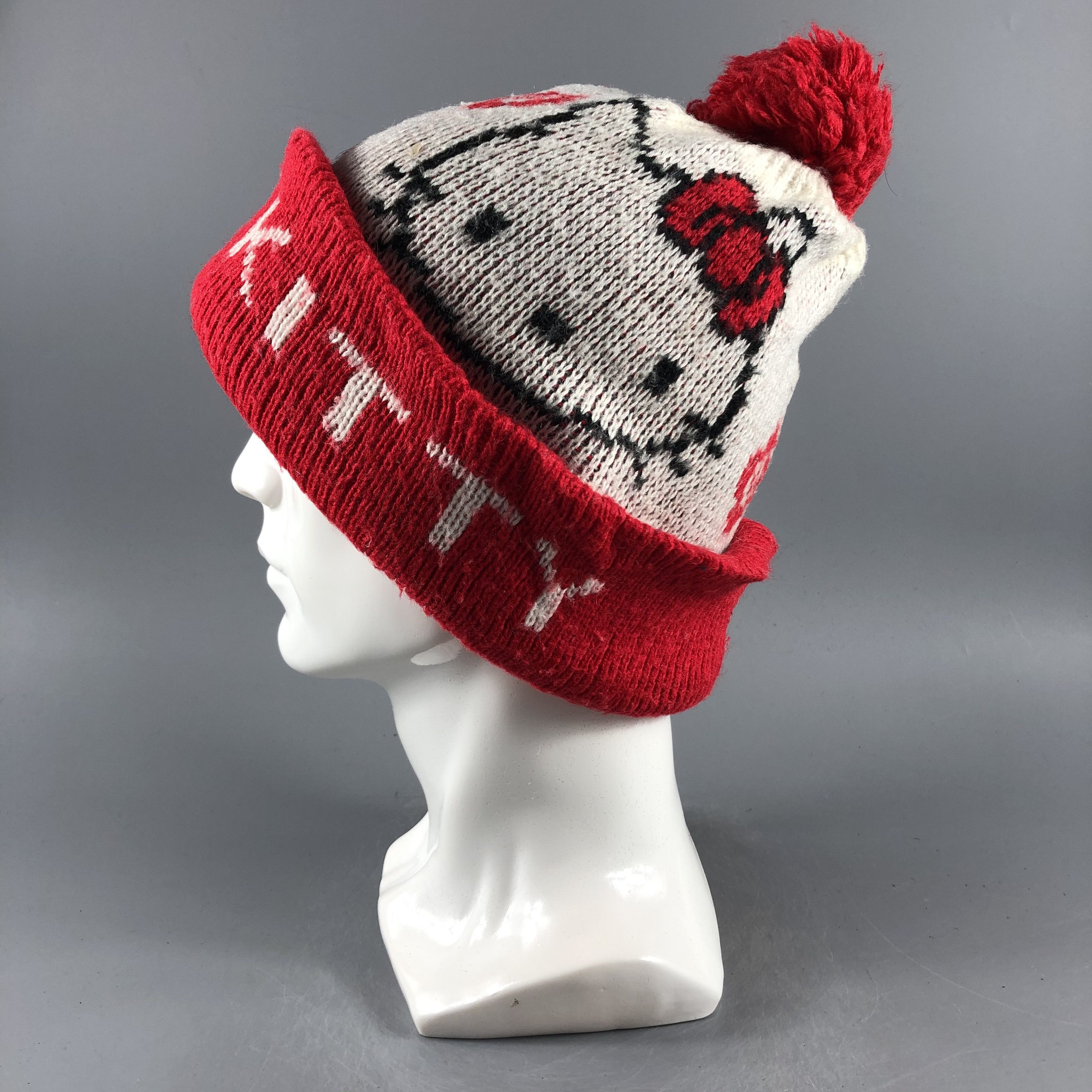 Anime × Japanese Brand × Vintage Womens Hello Kitty Beanie Snow Hat Snow Cap -D551 Size ONE SIZE - 1 Thumbnail