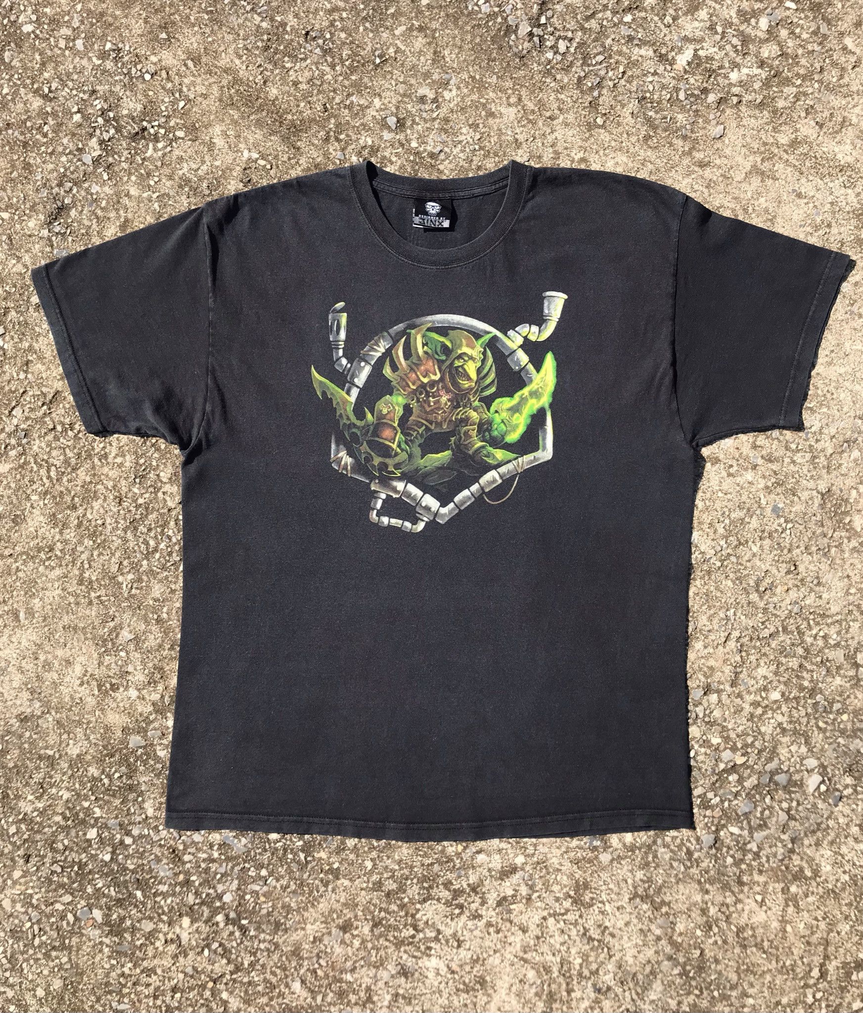 Band Tees × Playstation Vintage 00s Goblin Warcraf Blizzard Game Promo T Shirt Size US XL / EU 56 / 4 - 1 Thumbnail