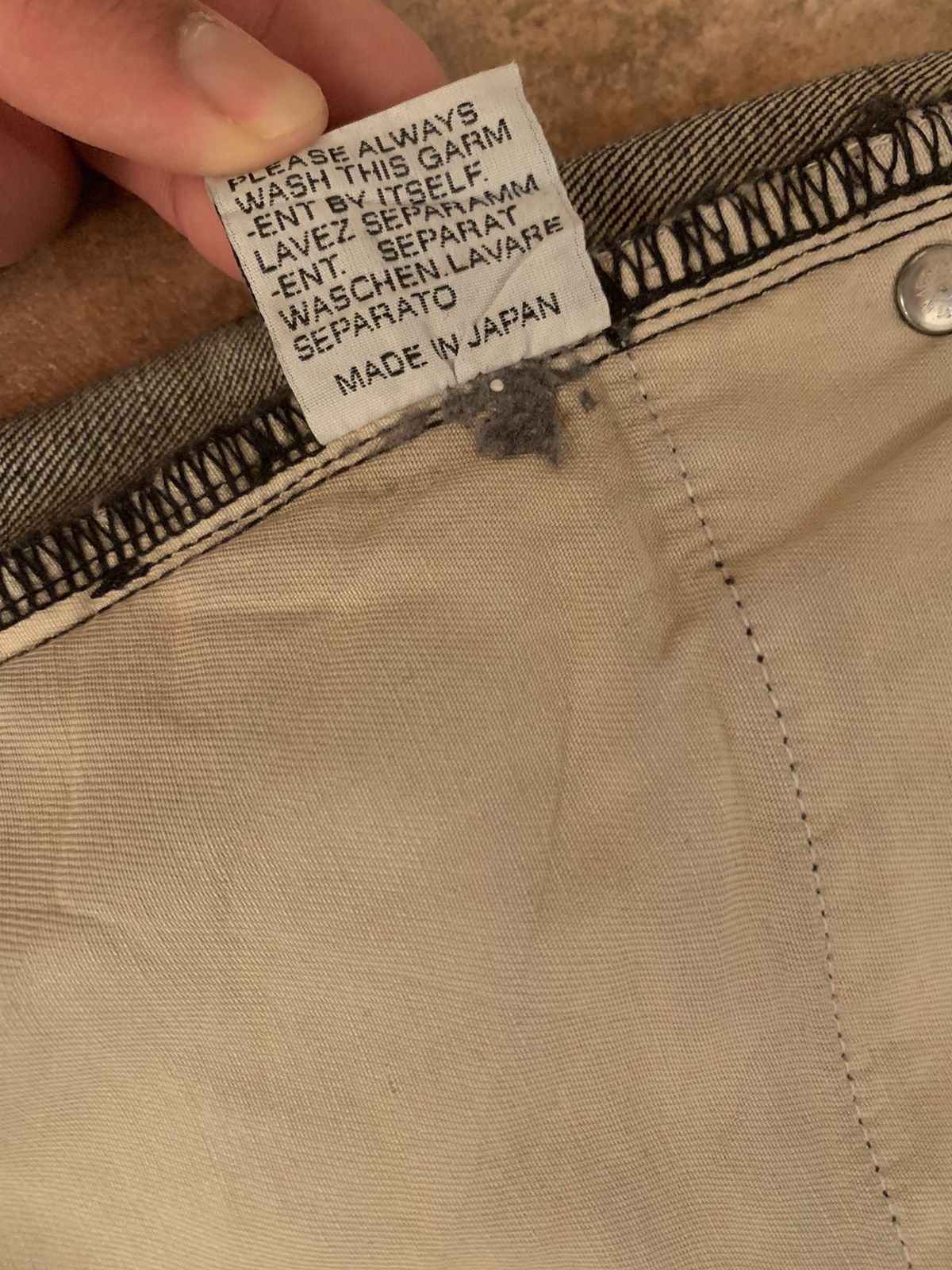 Dior × Hedi Slimane AW03 ‘Luster’ Heavily Waxed Reissued Denim Size US 29 - 10 Thumbnail