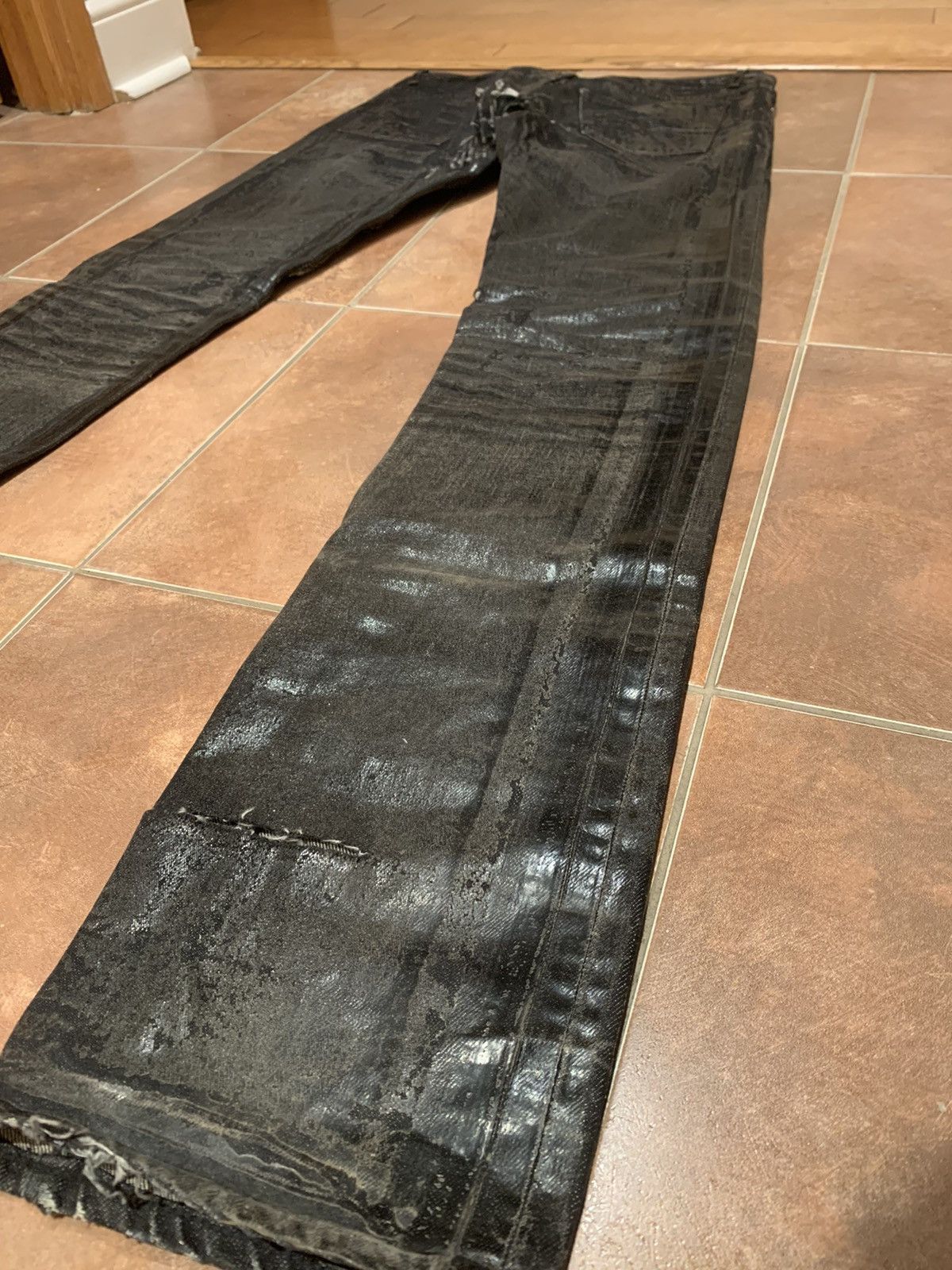 Dior × Hedi Slimane AW03 ‘Luster’ Heavily Waxed Reissued Denim Size US 29 - 6 Thumbnail