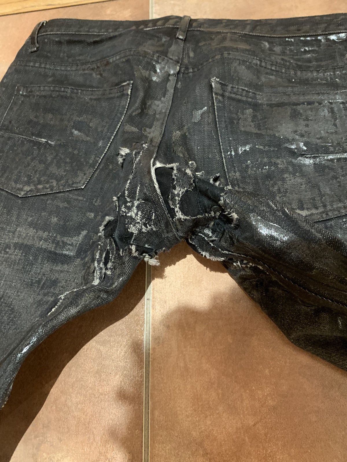 Dior × Hedi Slimane AW03 ‘Luster’ Heavily Waxed Reissued Denim Size US 29 - 7 Thumbnail