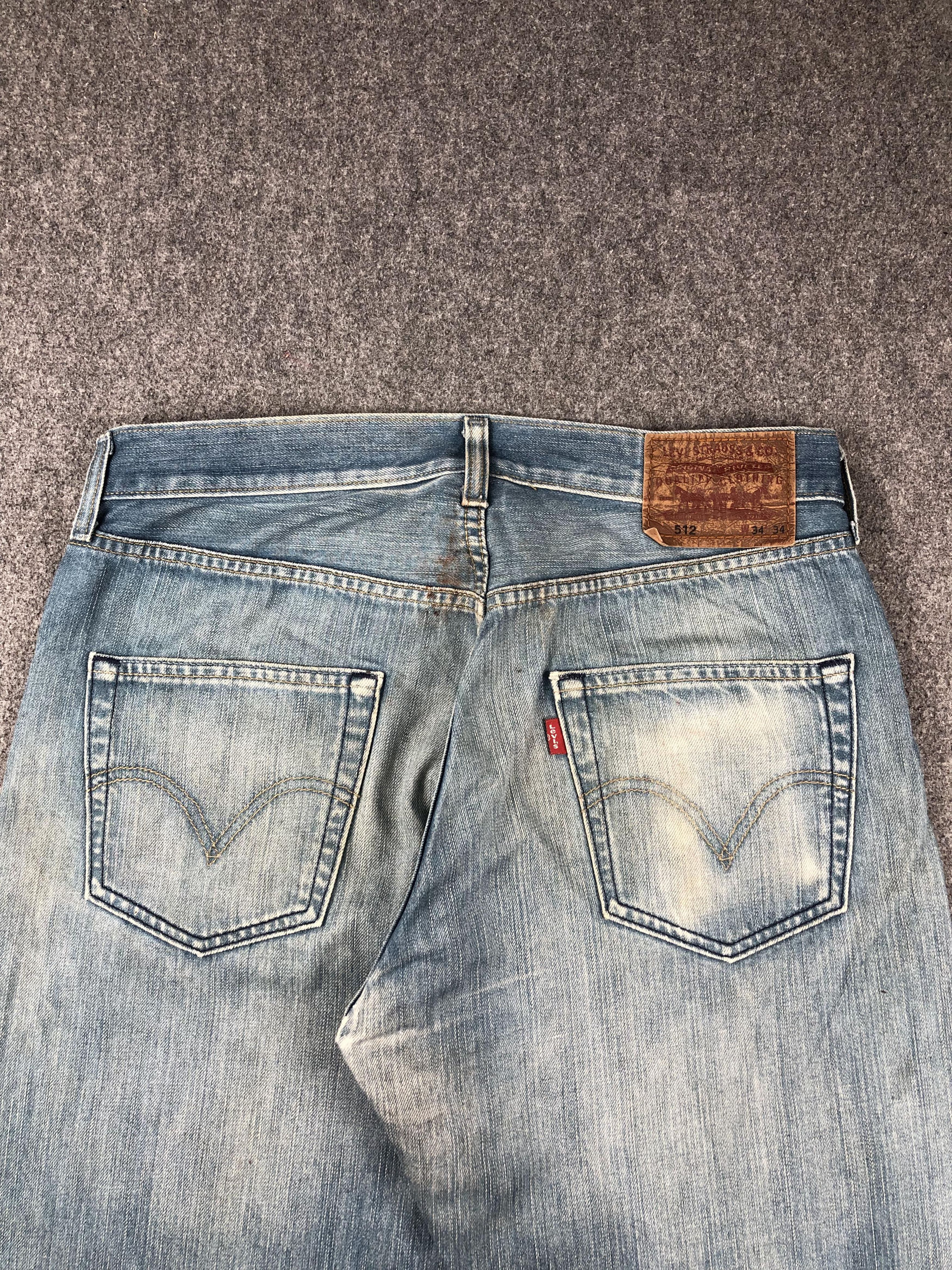 Levi's Vintage Levis 512 Faded Blue Jeans DP2267 Size US 33 - 4 Thumbnail