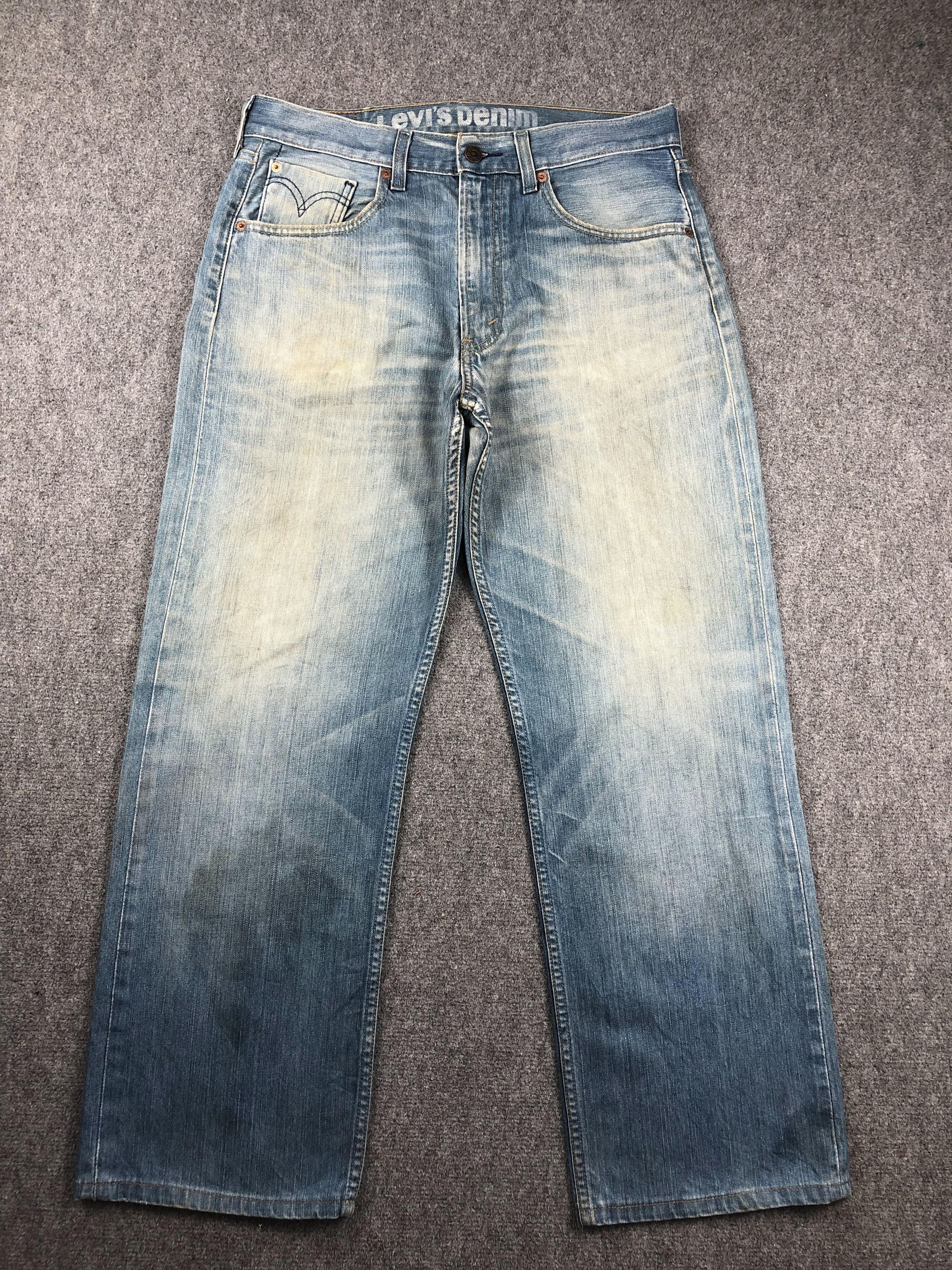 Levi's Vintage Levis 512 Faded Blue Jeans DP2267 Size US 33 - 1 Thumbnail