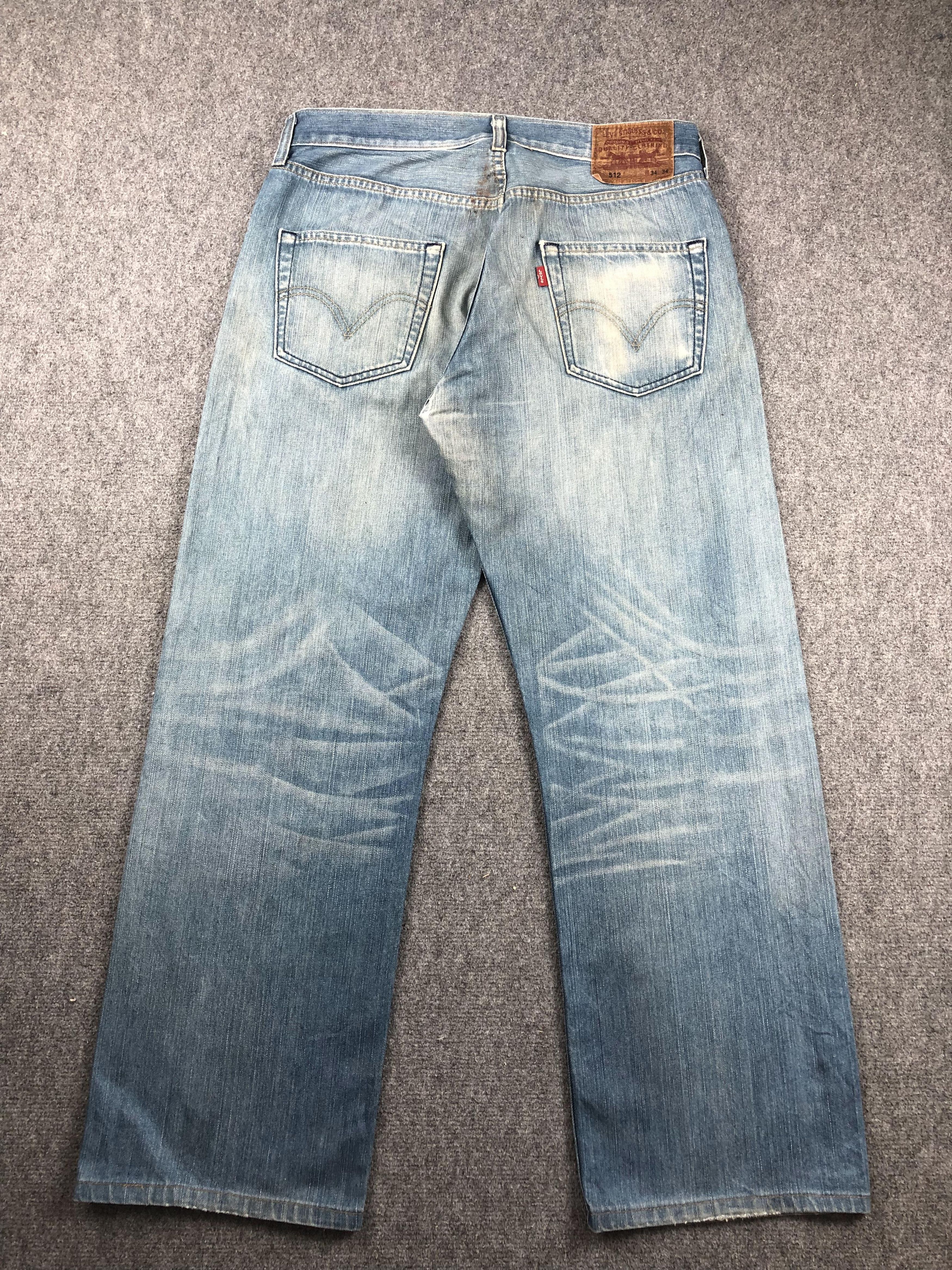 Levi's Vintage Levis 512 Faded Blue Jeans DP2267 Size US 33 - 3 Thumbnail